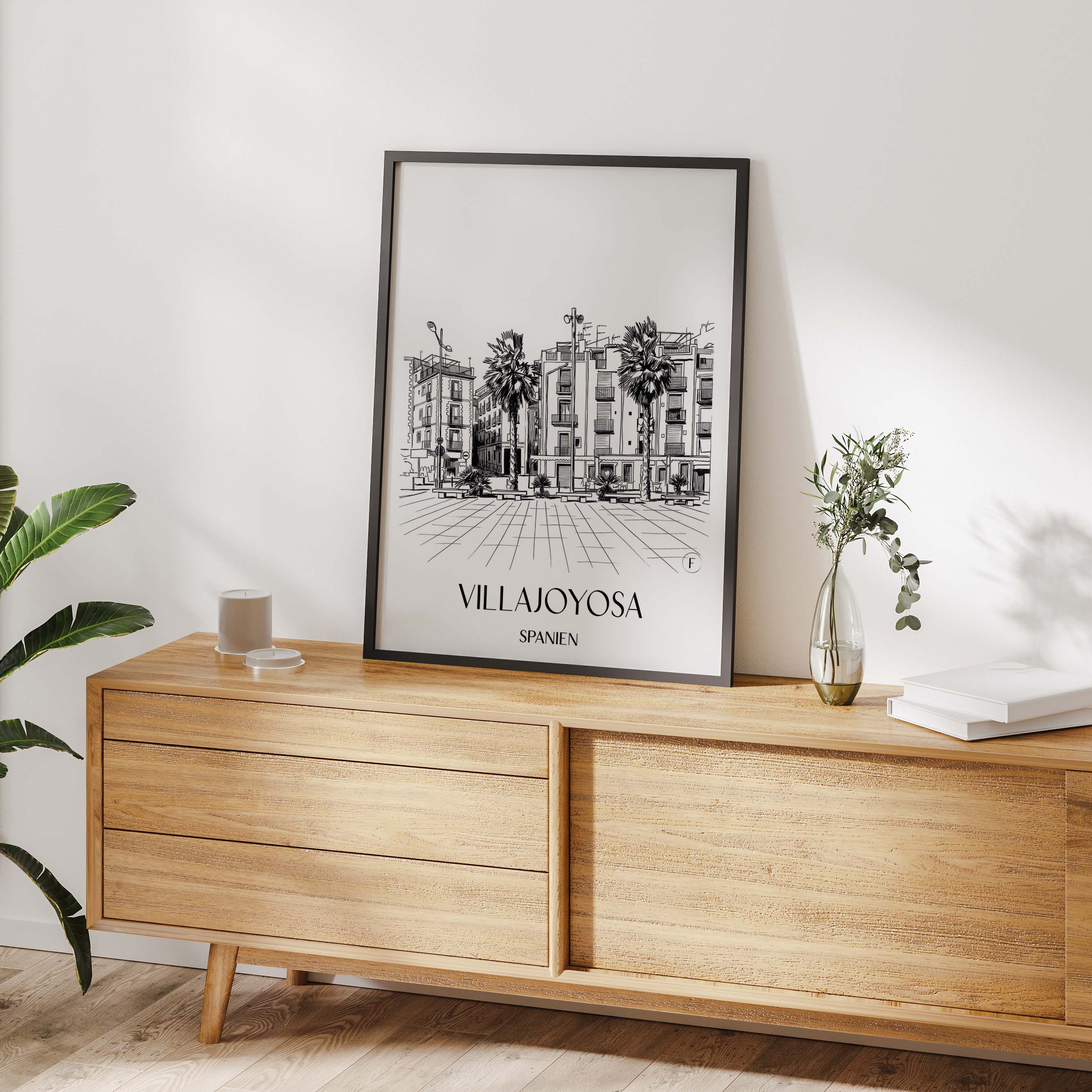 villajoyosa-spanien-spanien-poster-skizze