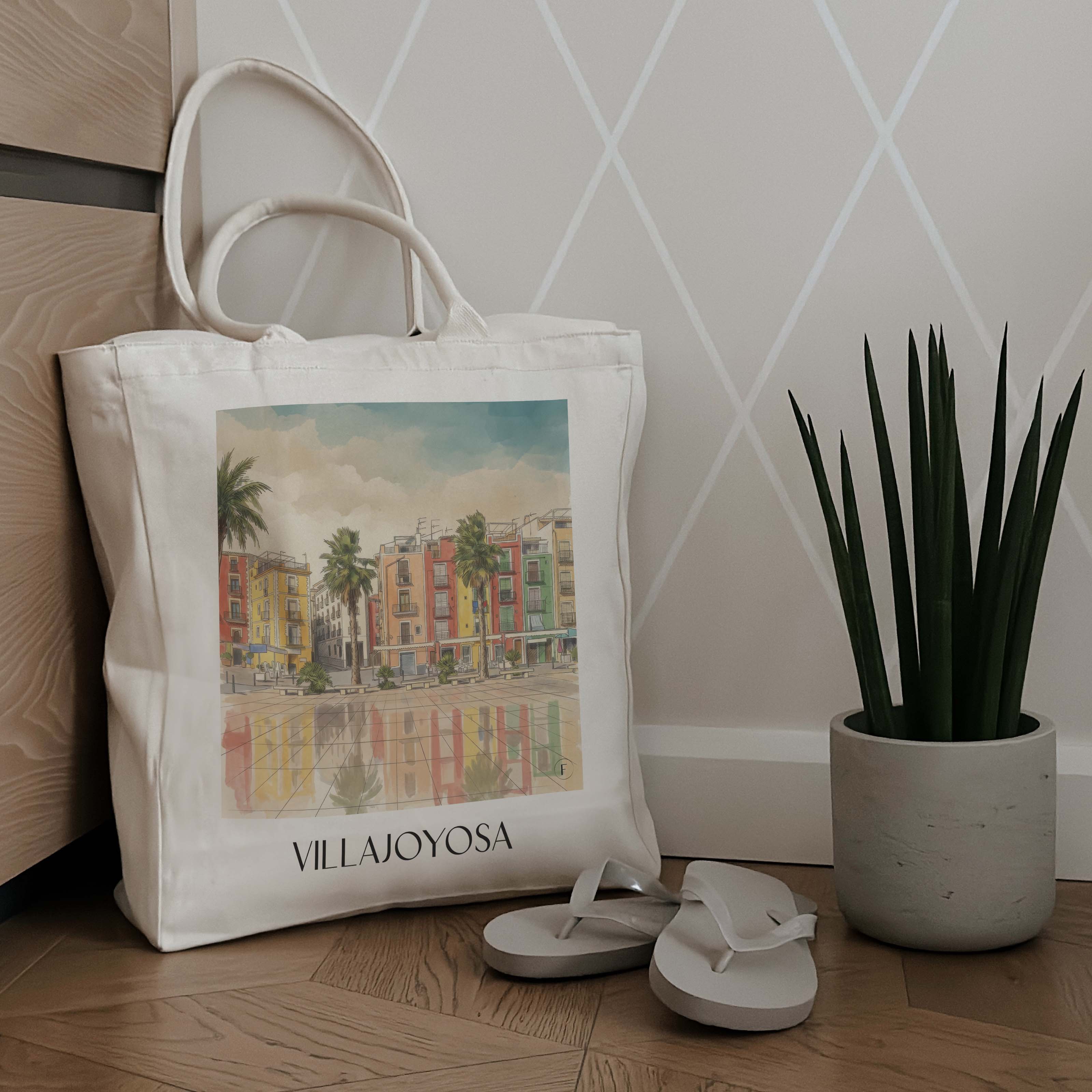 villajoyosa-spanien-spanien-einkaufstasche-aquarell