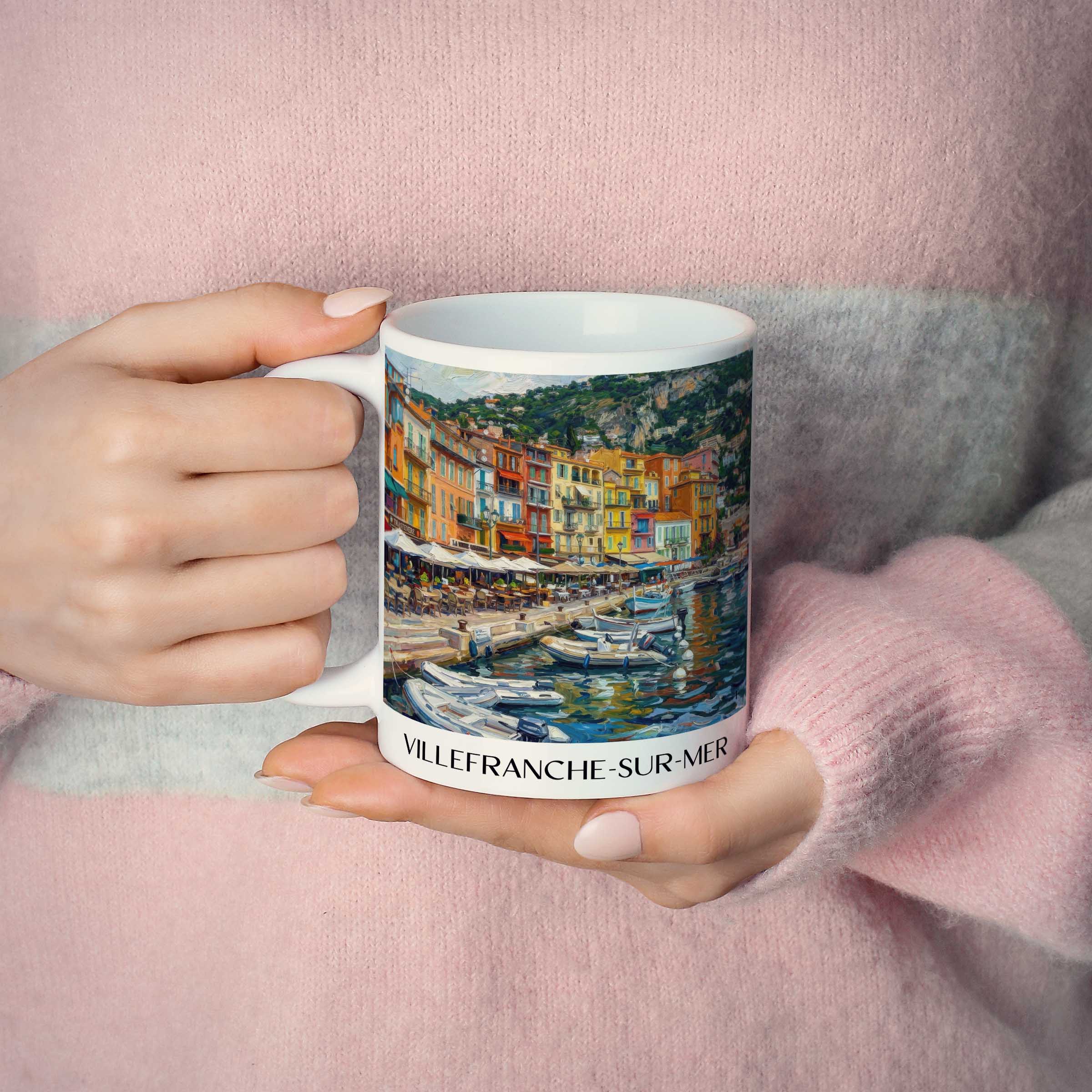villefranche-sur-mer-côte-d´azur-frankreich-kaffeebecher-oil-painting-oelgemaelde