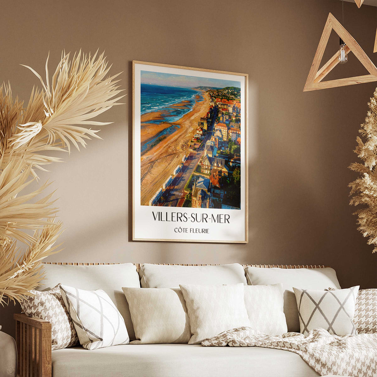 villers-sur-mer-côte-fleurie-frankreich-poster-oil-painting-oelgemaelde