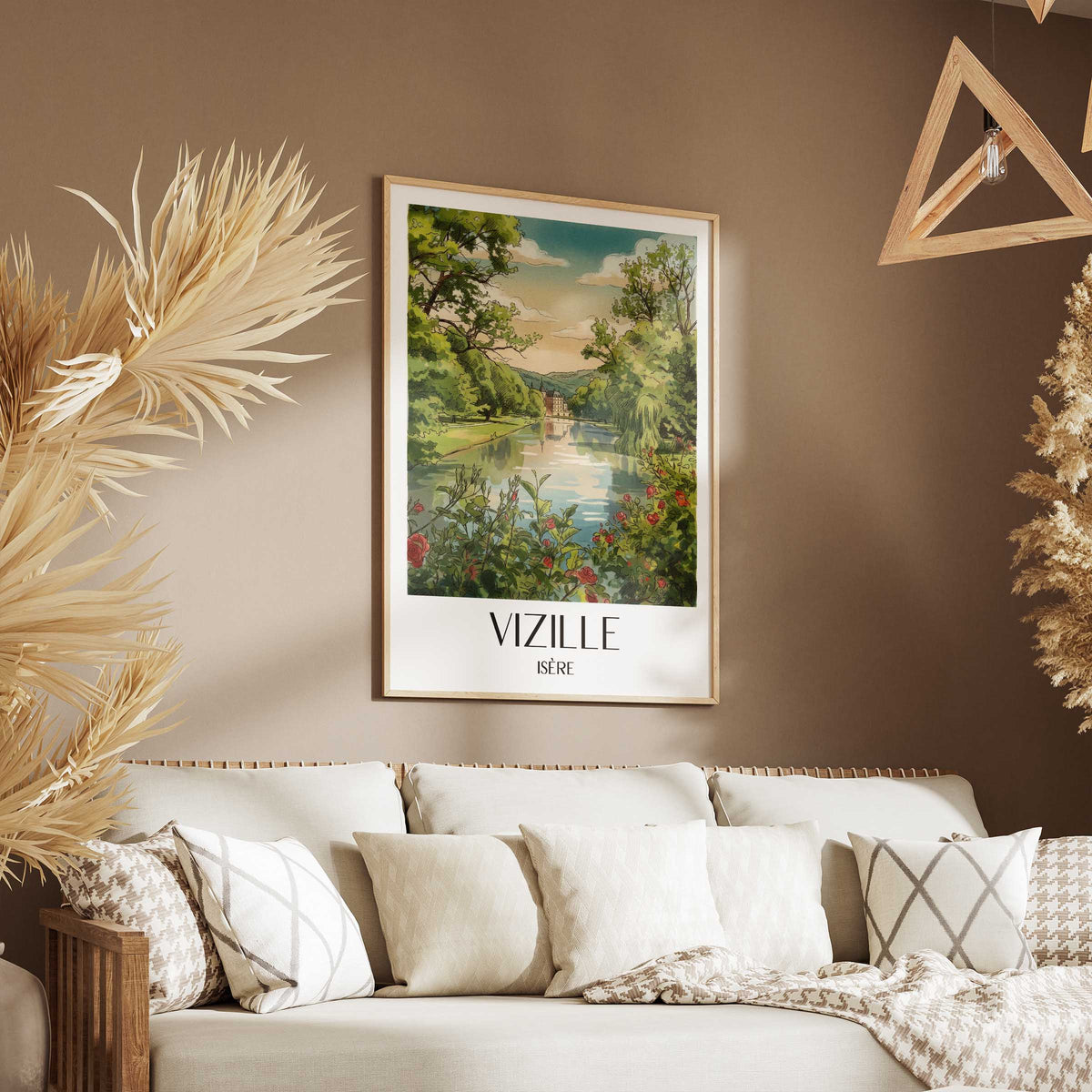 vizille-isère-frankreich-poster-aquarell