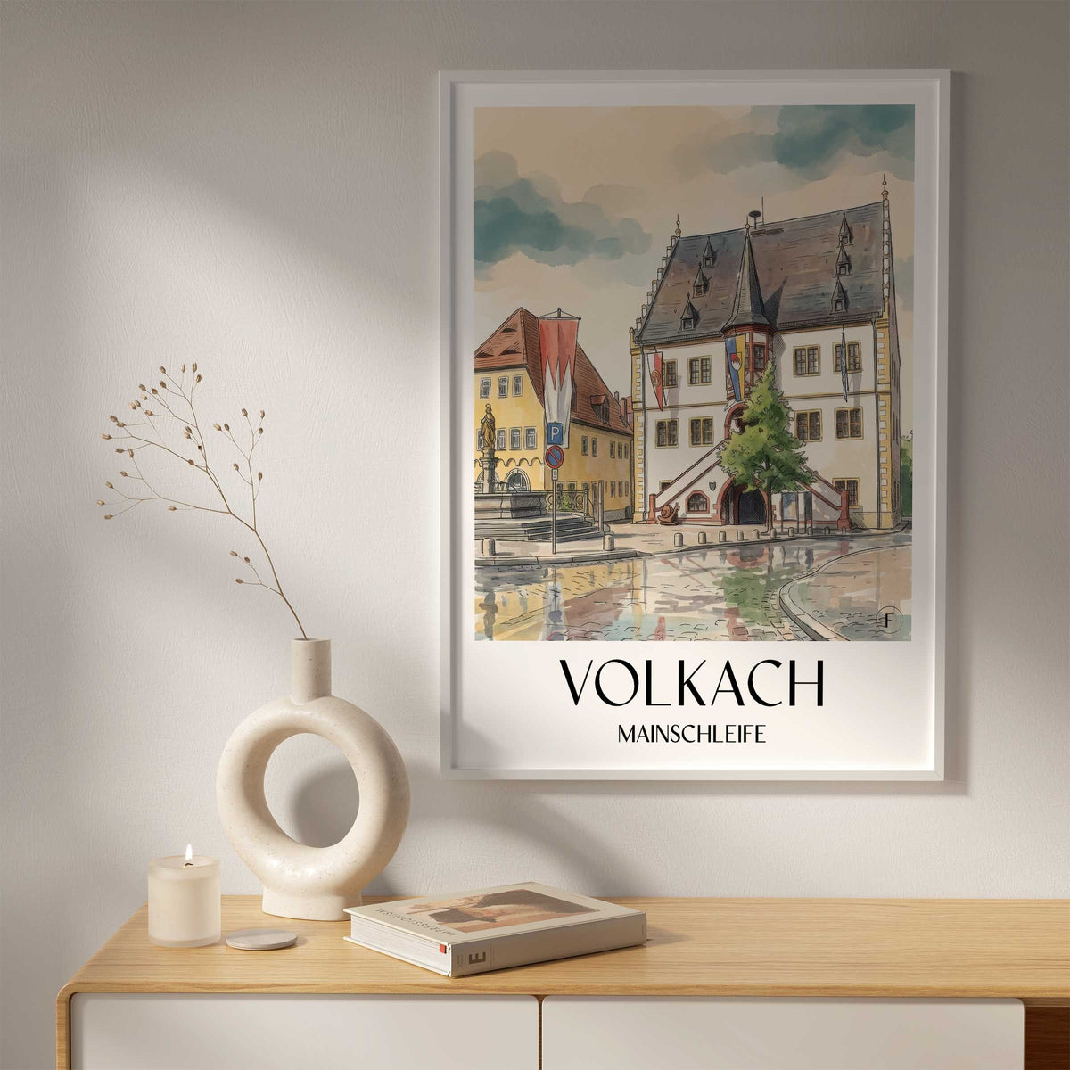 volkach-mainschleife-deutschland-poster-aquarell