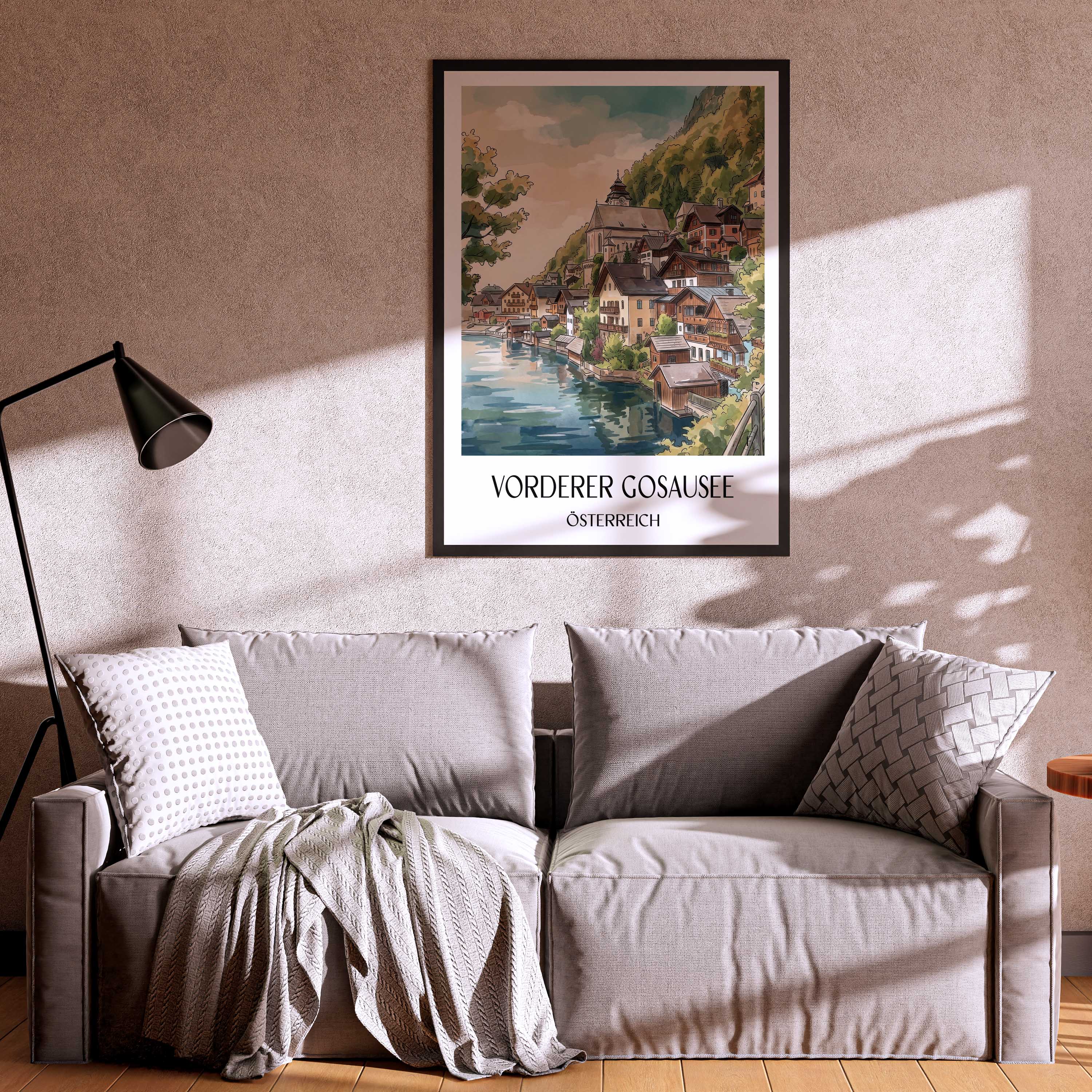vorderer-gosausee-österreich-österreich-poster-aquarell