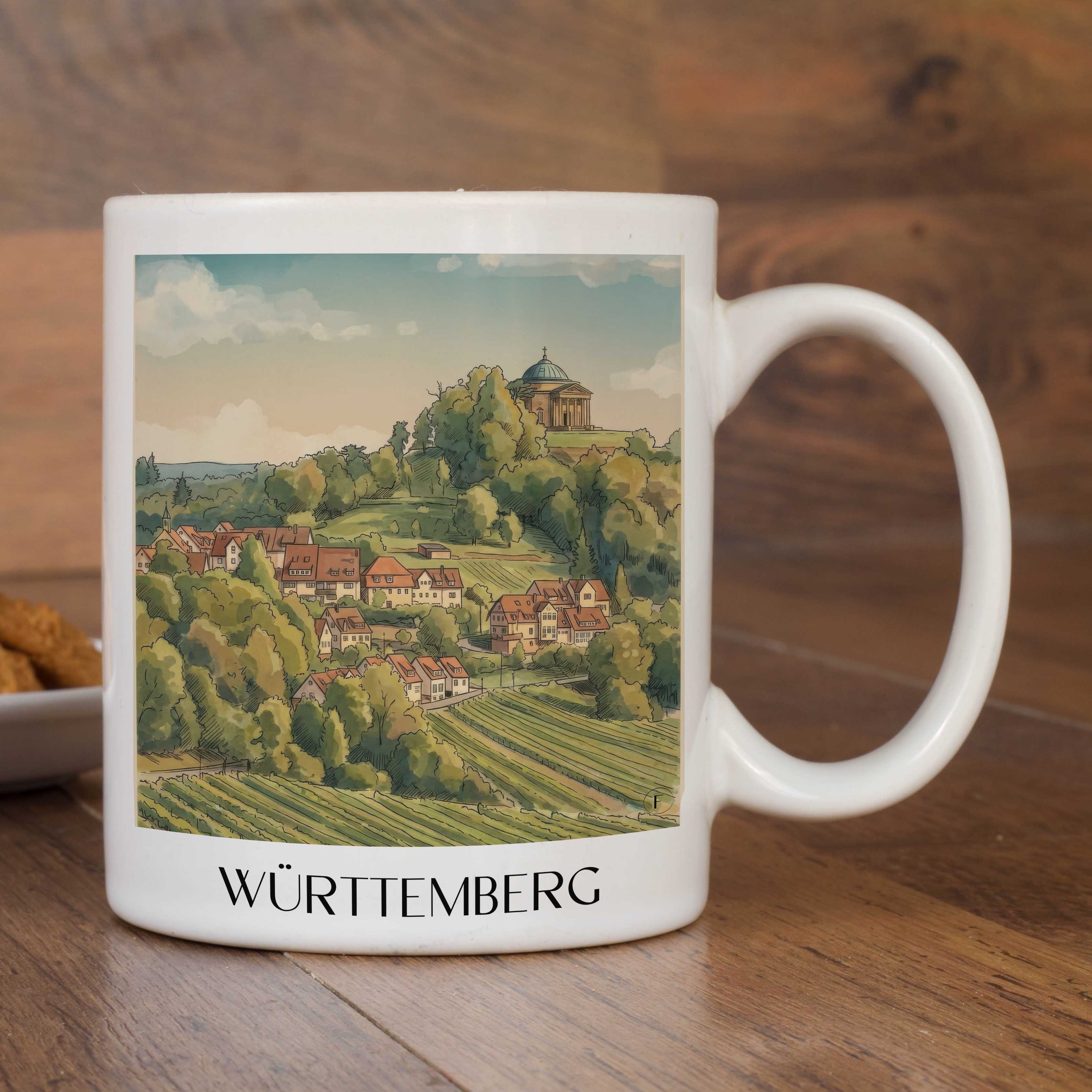 württemberg-stuttgart-deutschland-kaffeebecher-aquarell