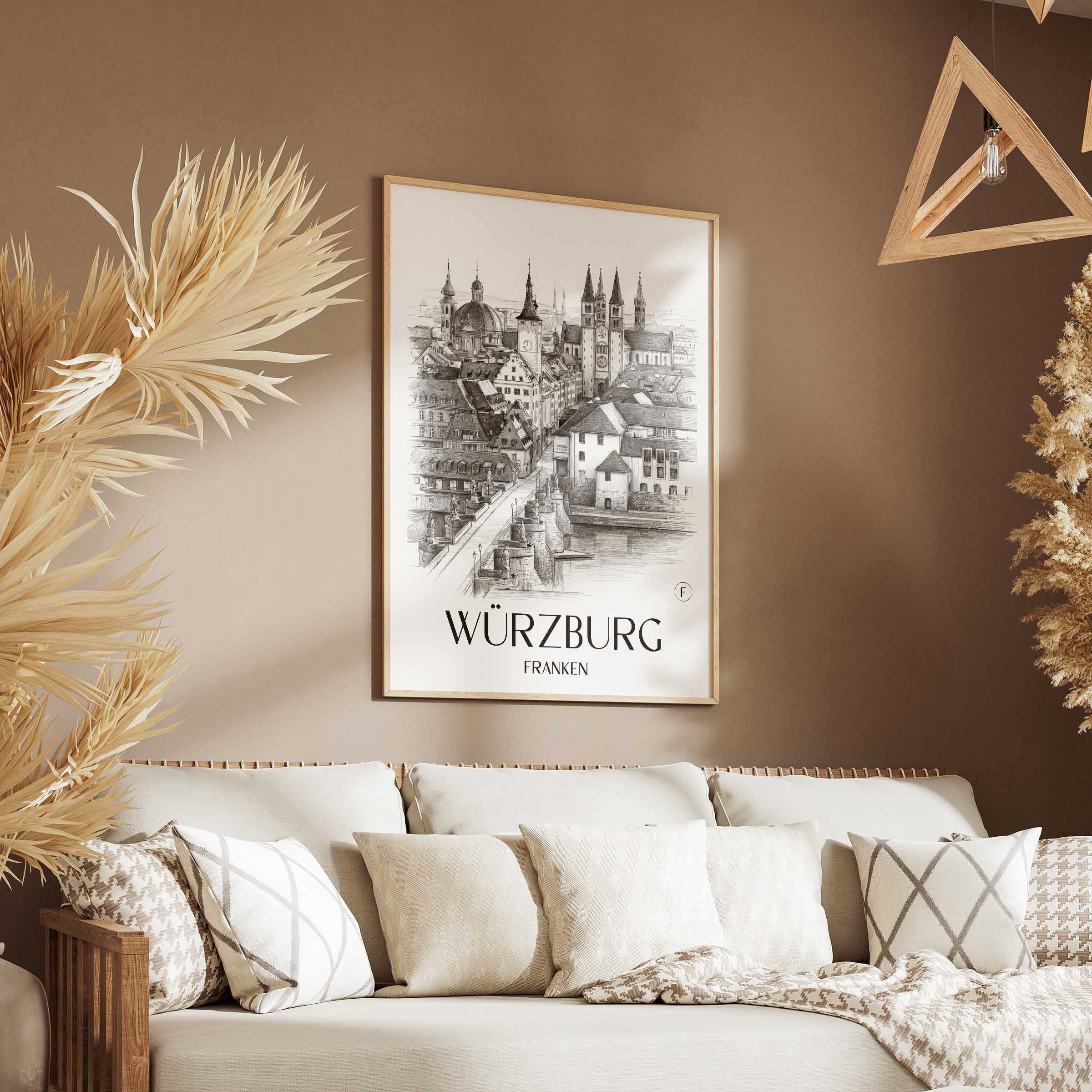 würzburg-franken-deutschland-poster-bleistift-zeichnung-drawing
