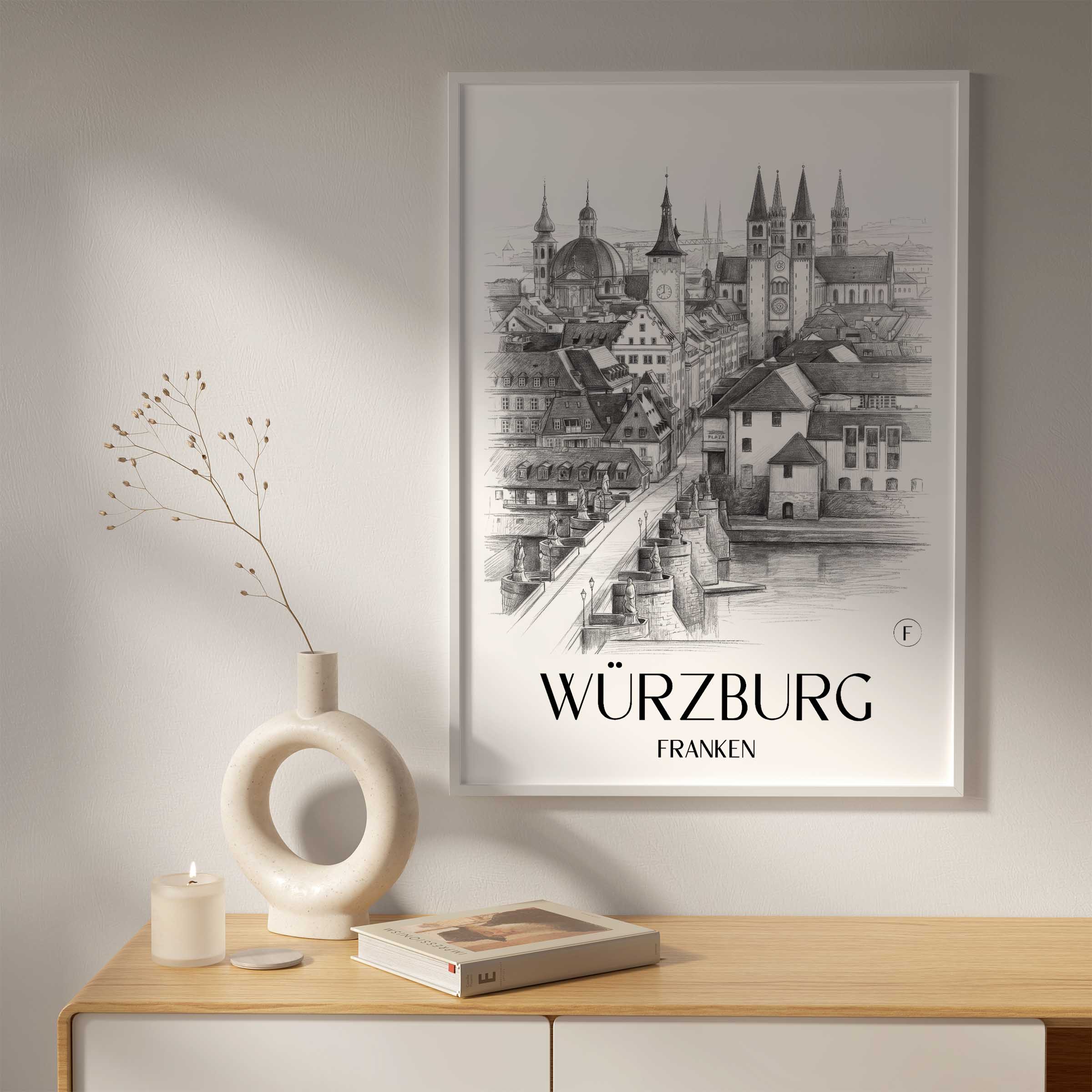 würzburg-franken-deutschland-poster-bleistift-zeichnung-drawing