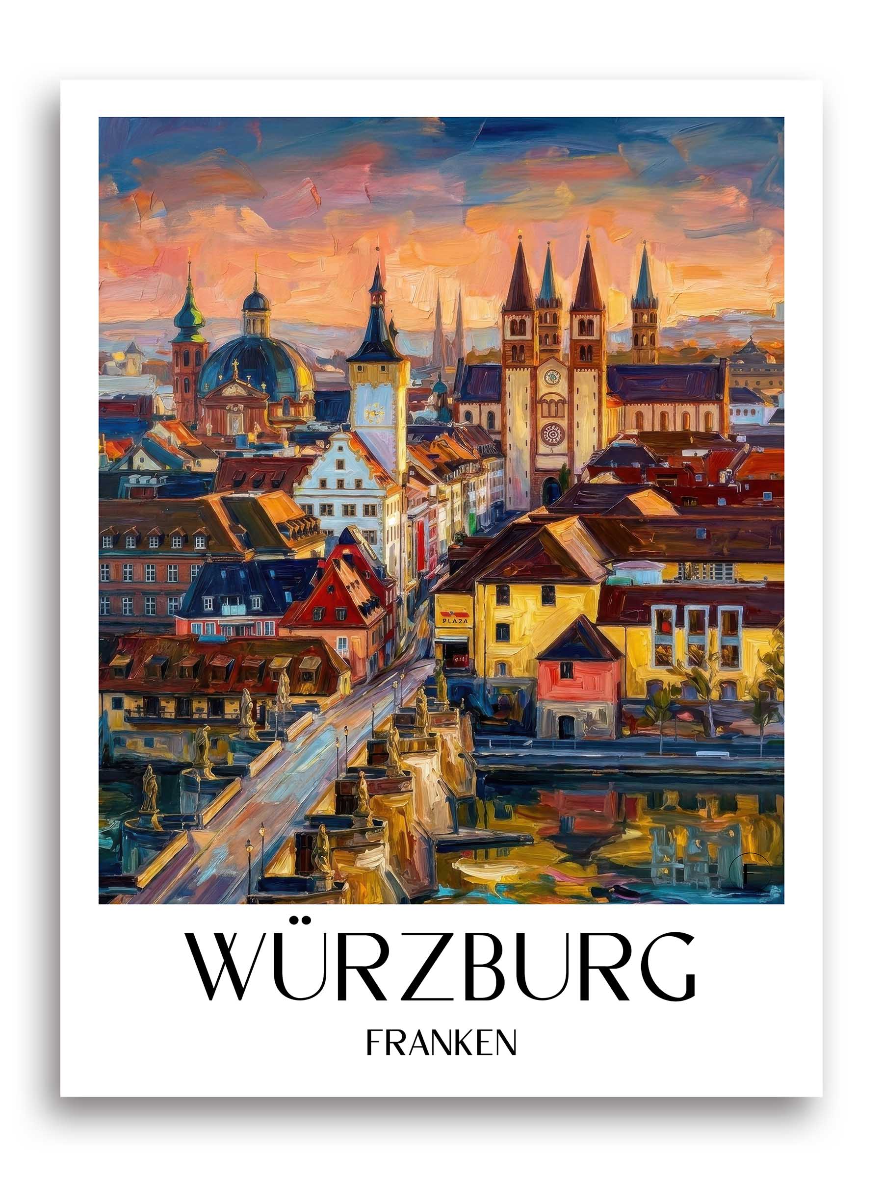 würzburg-franken-deutschland-poster-oil-painting-oelgemaelde