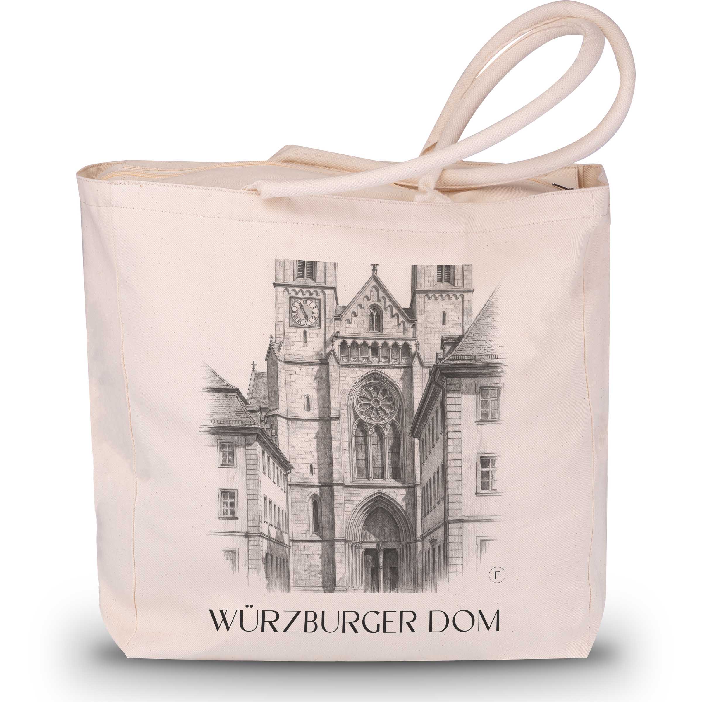würzburger-dom-franken-deutschland-einkaufstasche-bleistift-zeichnung-drawing