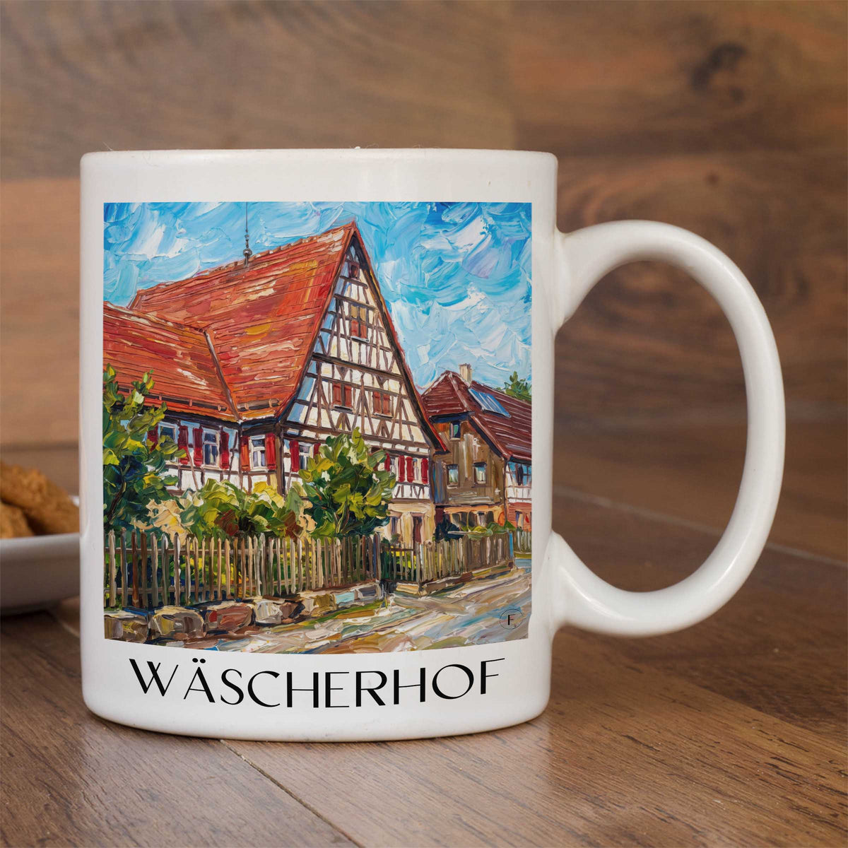 wäscherhof-schwäbische-alb-deutschland-kaffeebecher-oil-painting-oelgemaelde