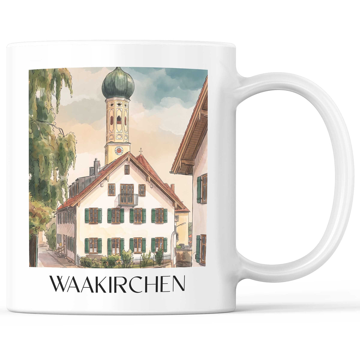 waakirchen-tölzer-land-deutschland-kaffeebecher-aquarell