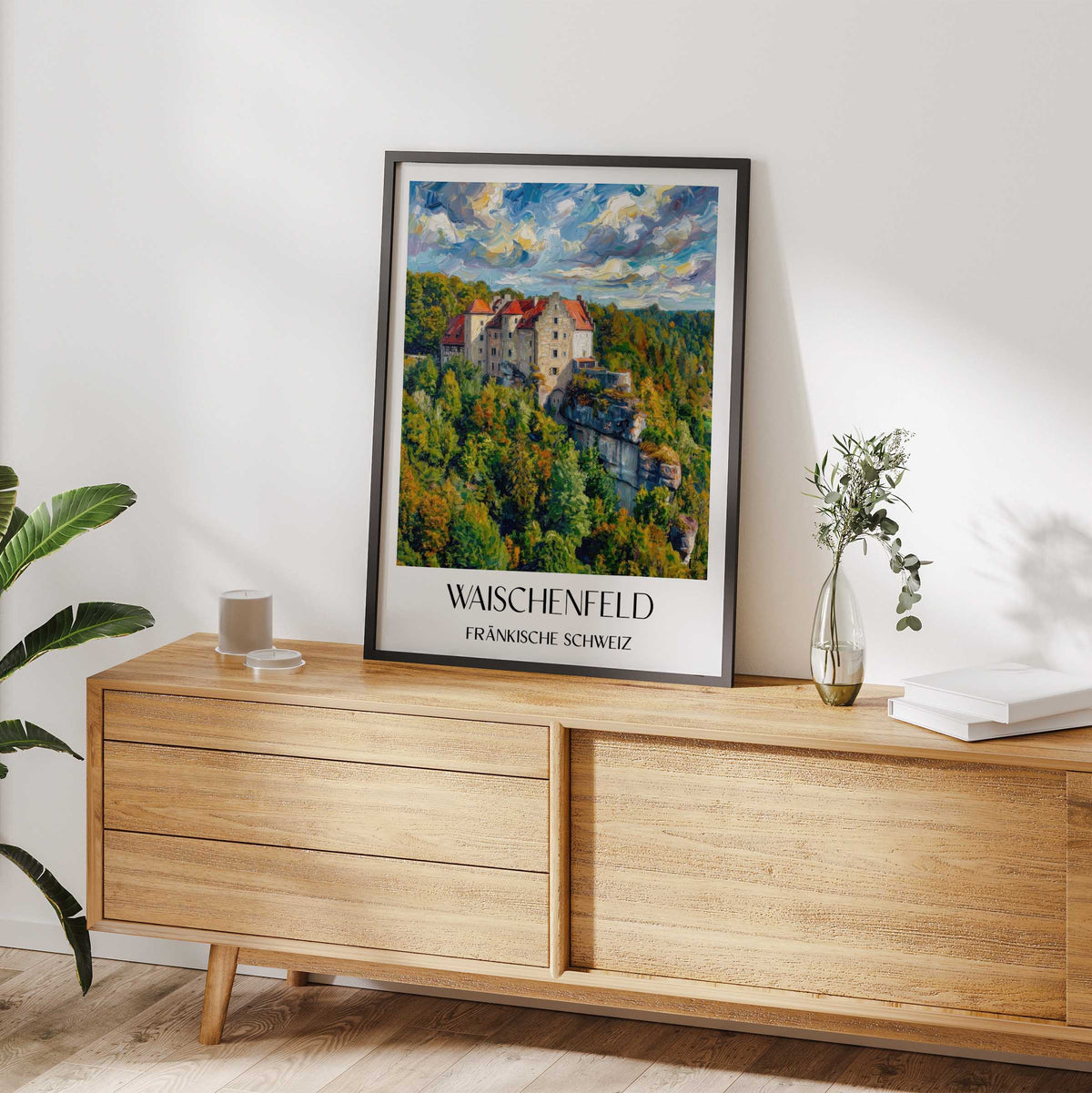 waischenfeld-fränkische-schweiz-deutschland-poster-oil-painting-oelgemaelde