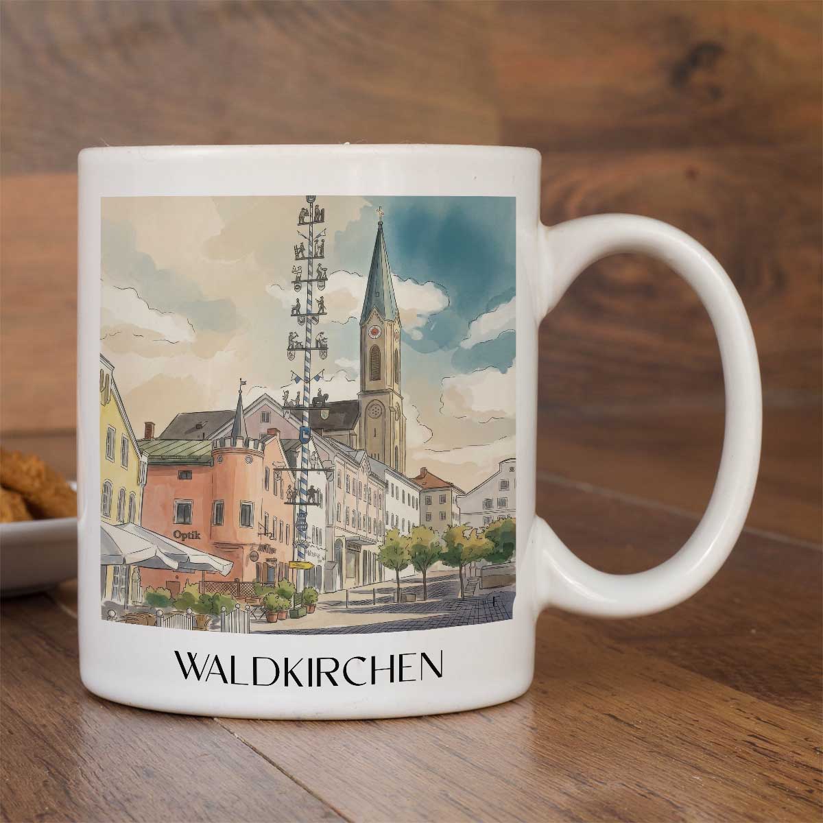 waldkirchen-bayerischer-wald-deutschland-kaffeebecher-aquarell