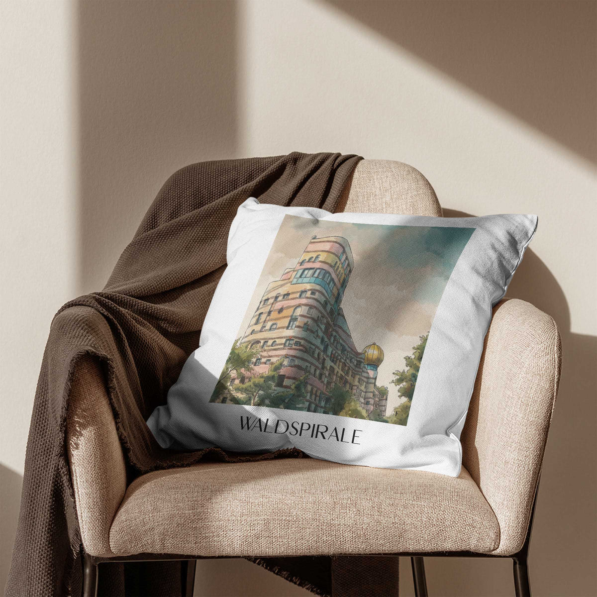 waldspirale-darmstadt-deutschland-kissenbezug-aquarell
