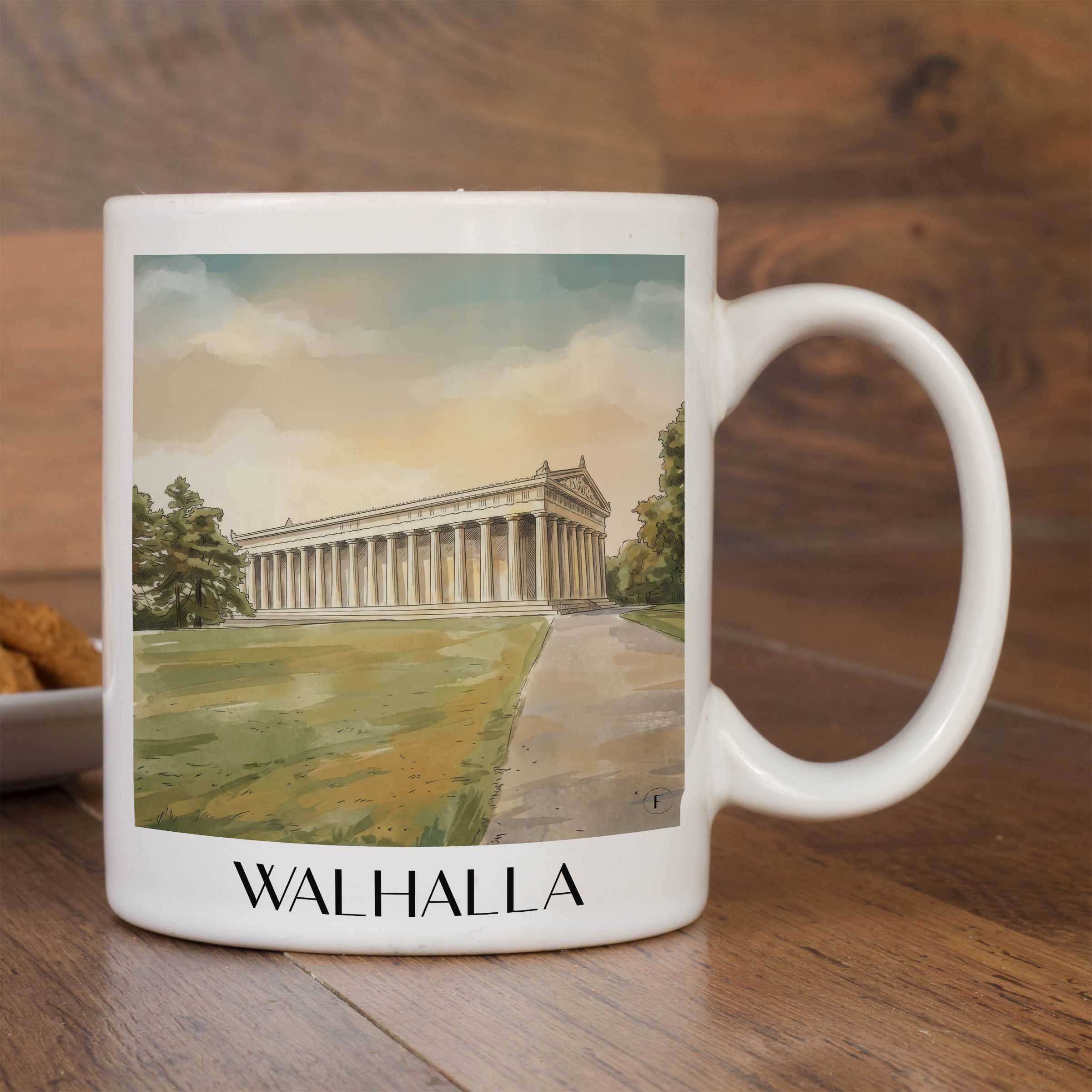 walhalla-regensburg-deutschland-kaffeebecher-aquarell