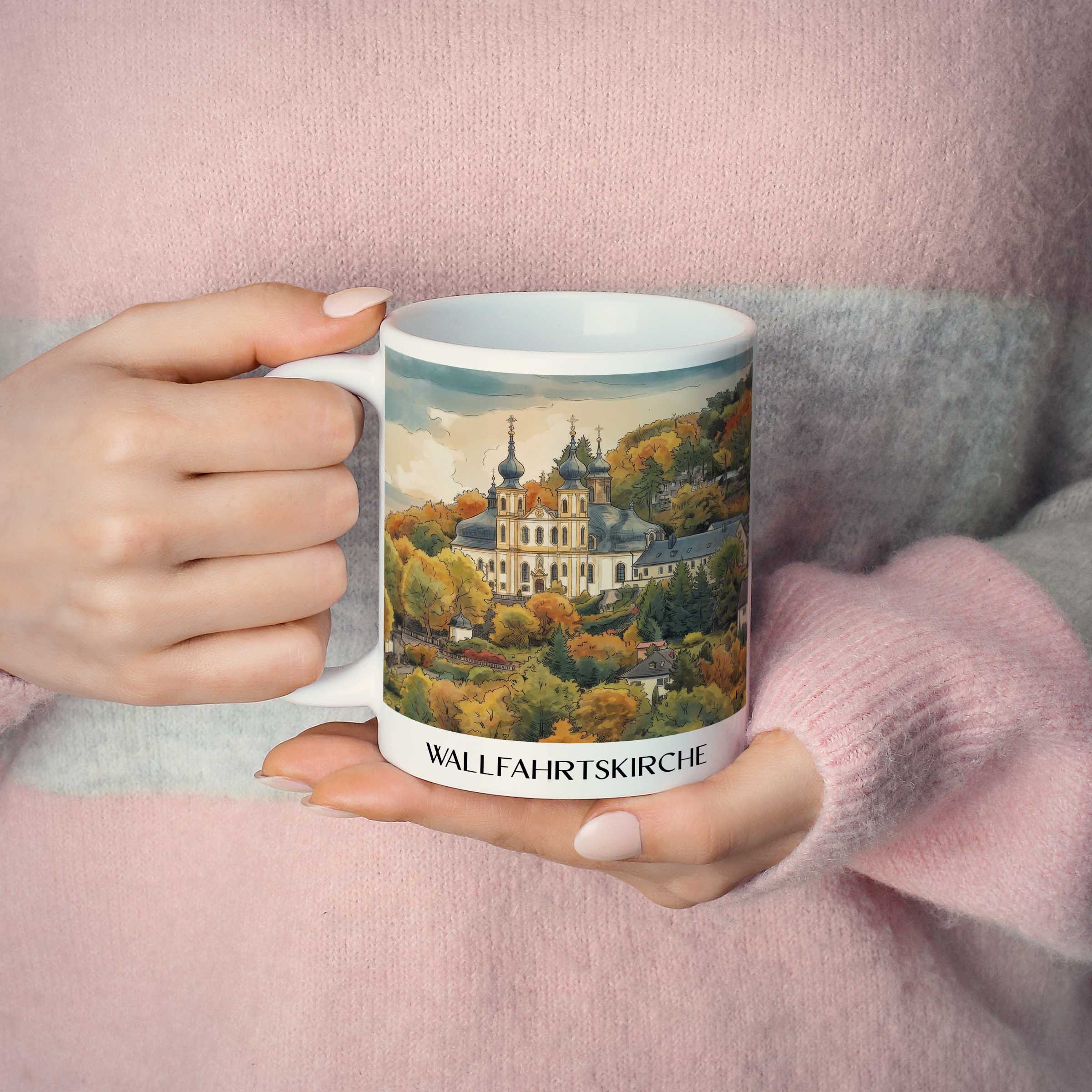 wallfahrtskirche-würzburg-deutschland-kaffeebecher-aquarell