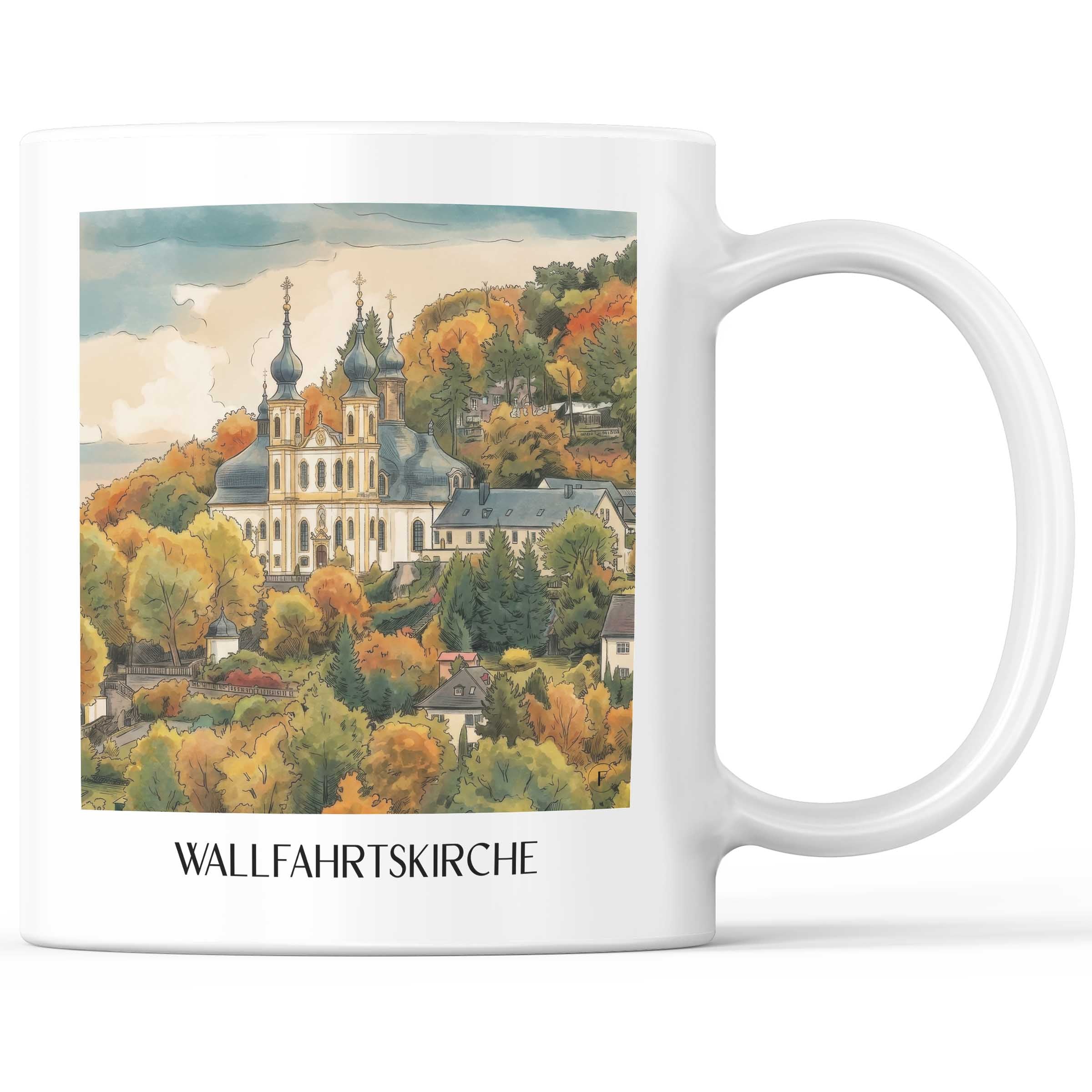 wallfahrtskirche-würzburg-deutschland-kaffeebecher-aquarell
