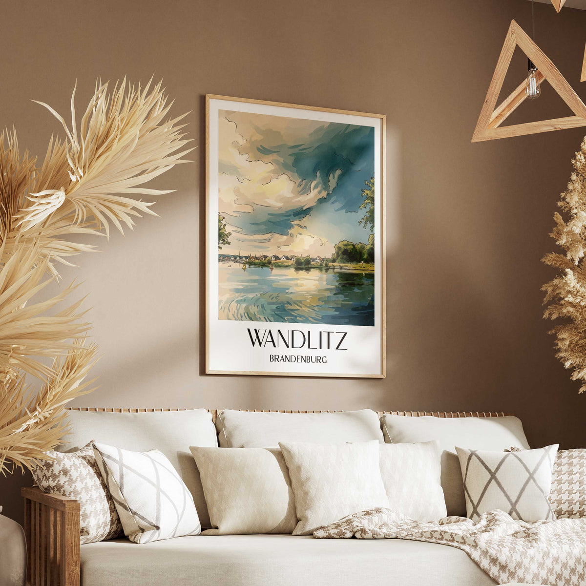 wandlitz-brandenburg-deutschland-poster-aquarell