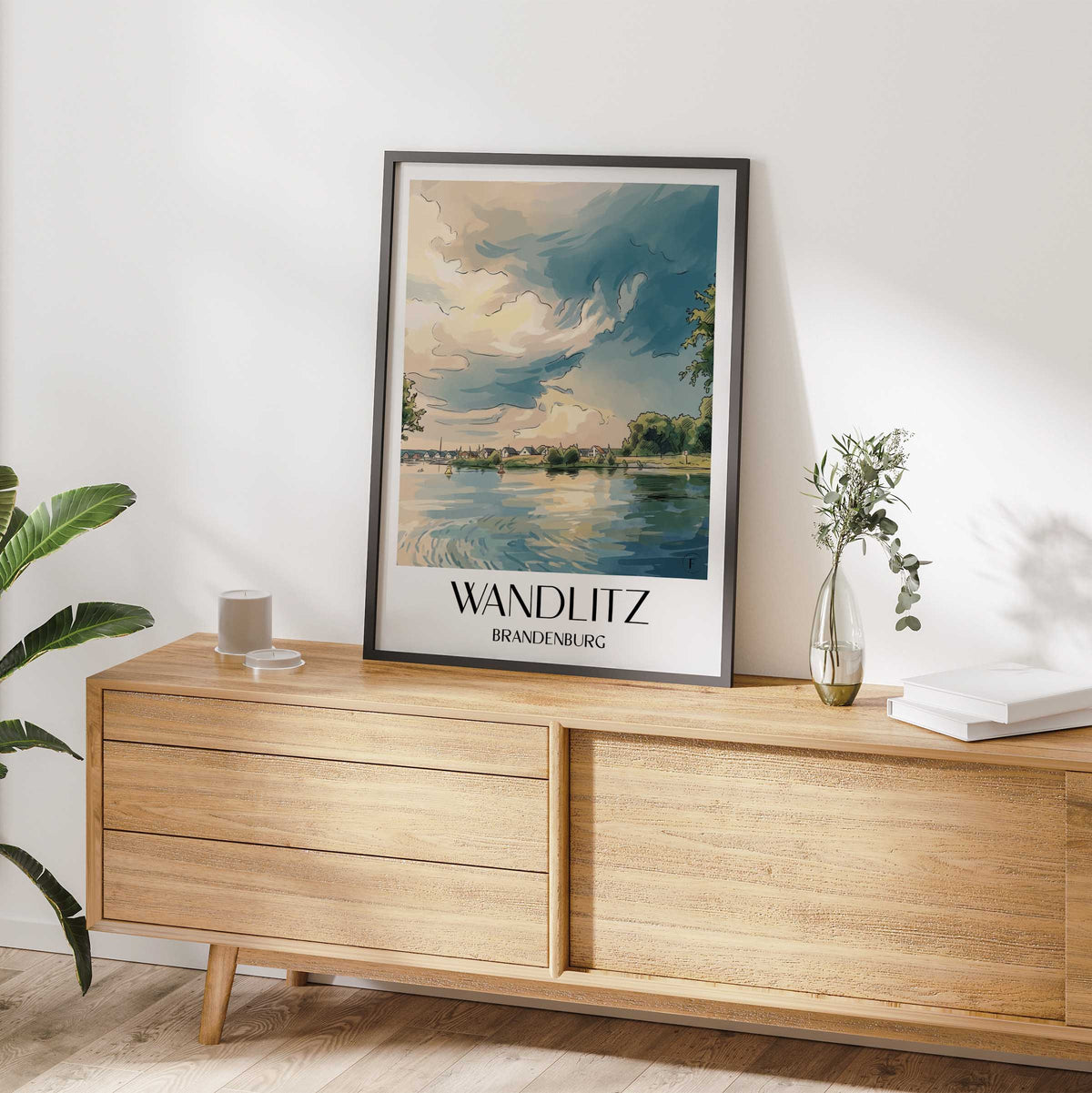 wandlitz-brandenburg-deutschland-poster-aquarell