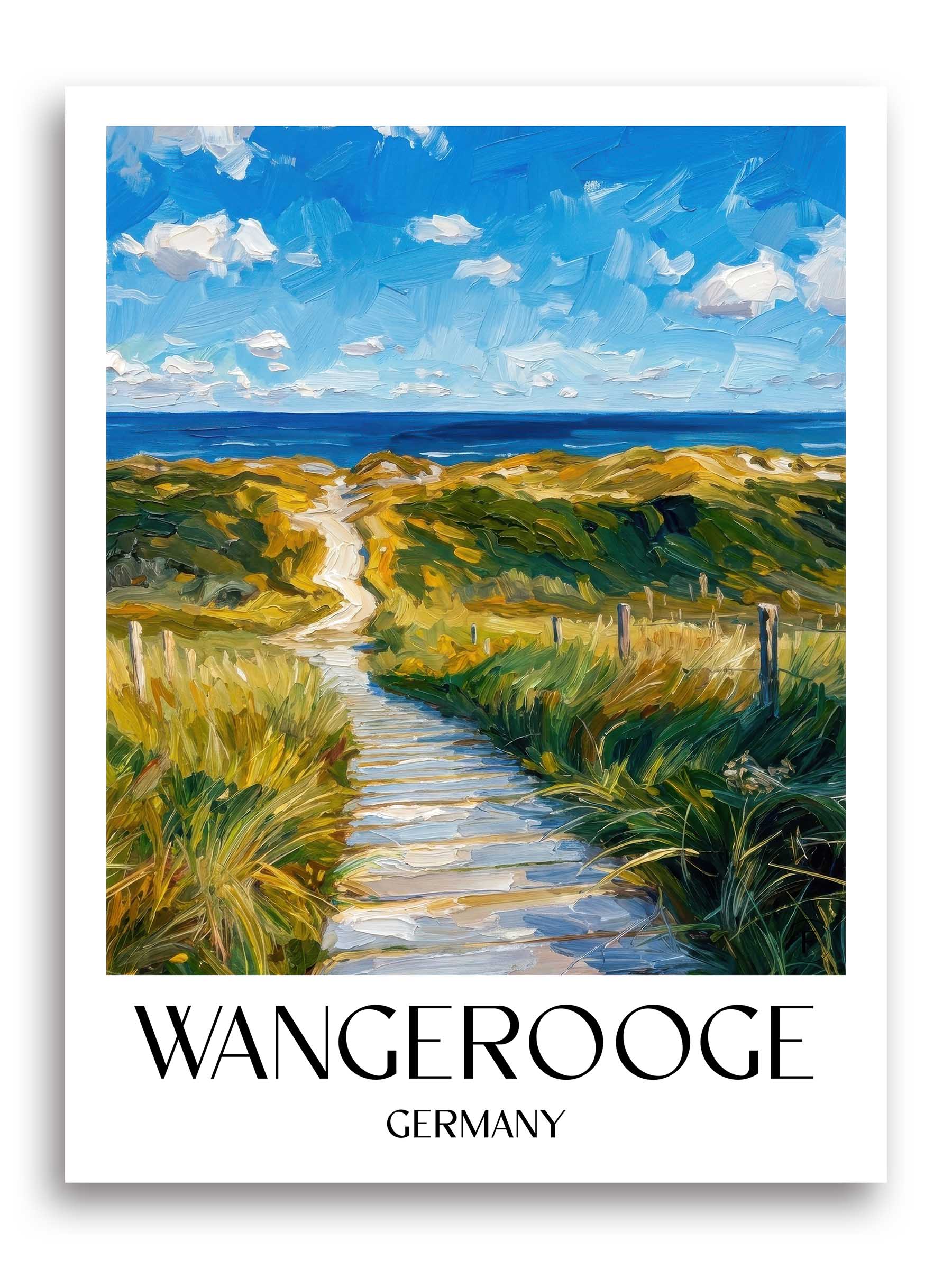 Wangerooge Poster - - Deutschland Kunstdruck - Ölgemälde von A4 bis A1 - favplace