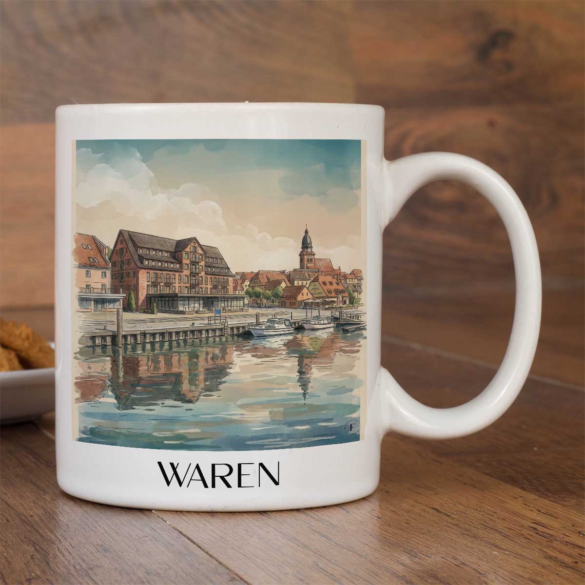 waren--mecklenburgische-seenplatte-deutschland-kaffeebecher-aquarell