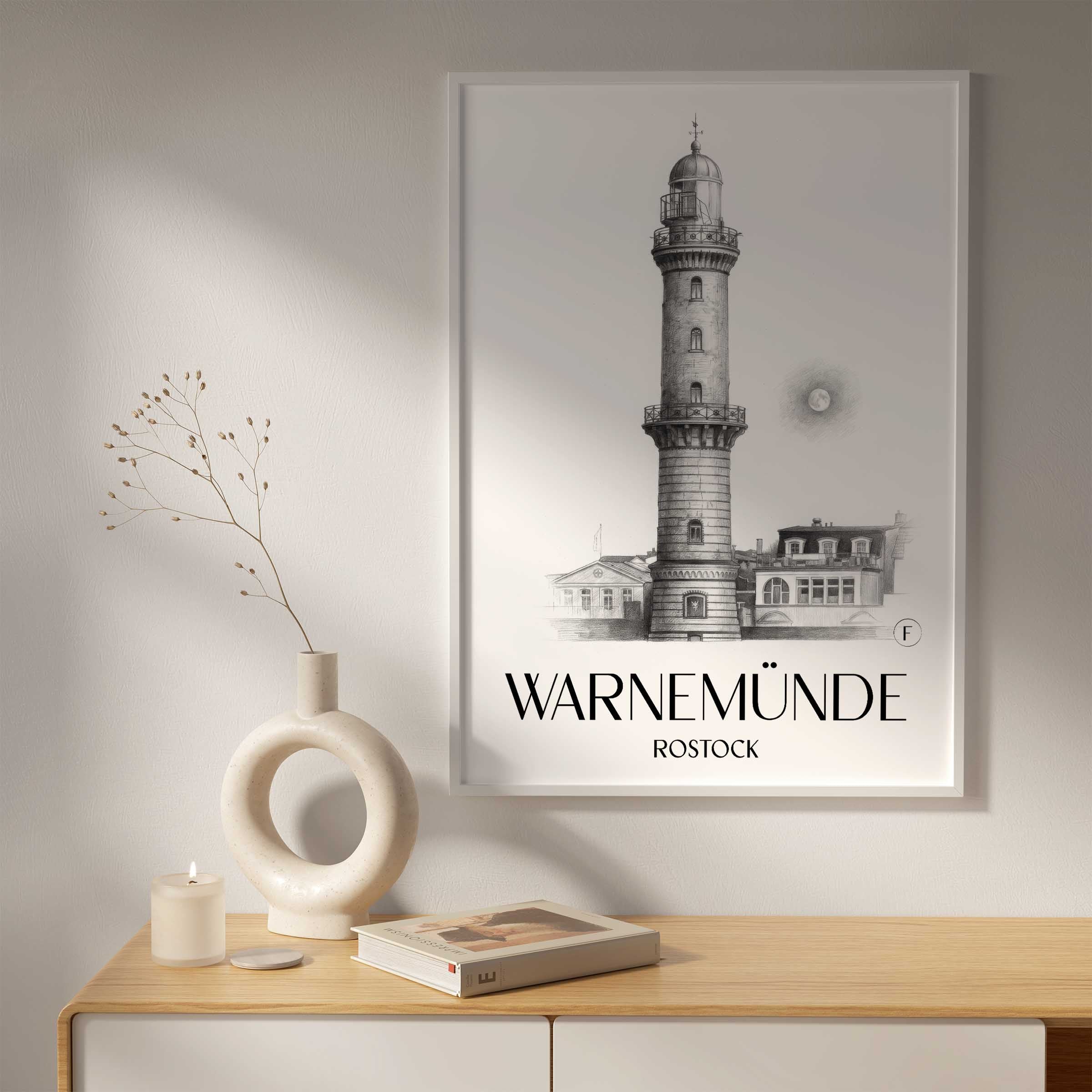 warnemünde-rostock-deutschland-poster-bleistift-zeichnung-drawing