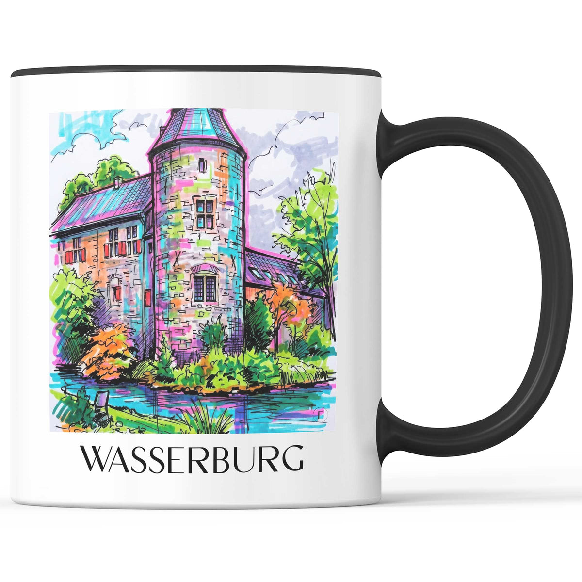 wasserburg--ratingen-deutschland-kaffeebecher-graffiti