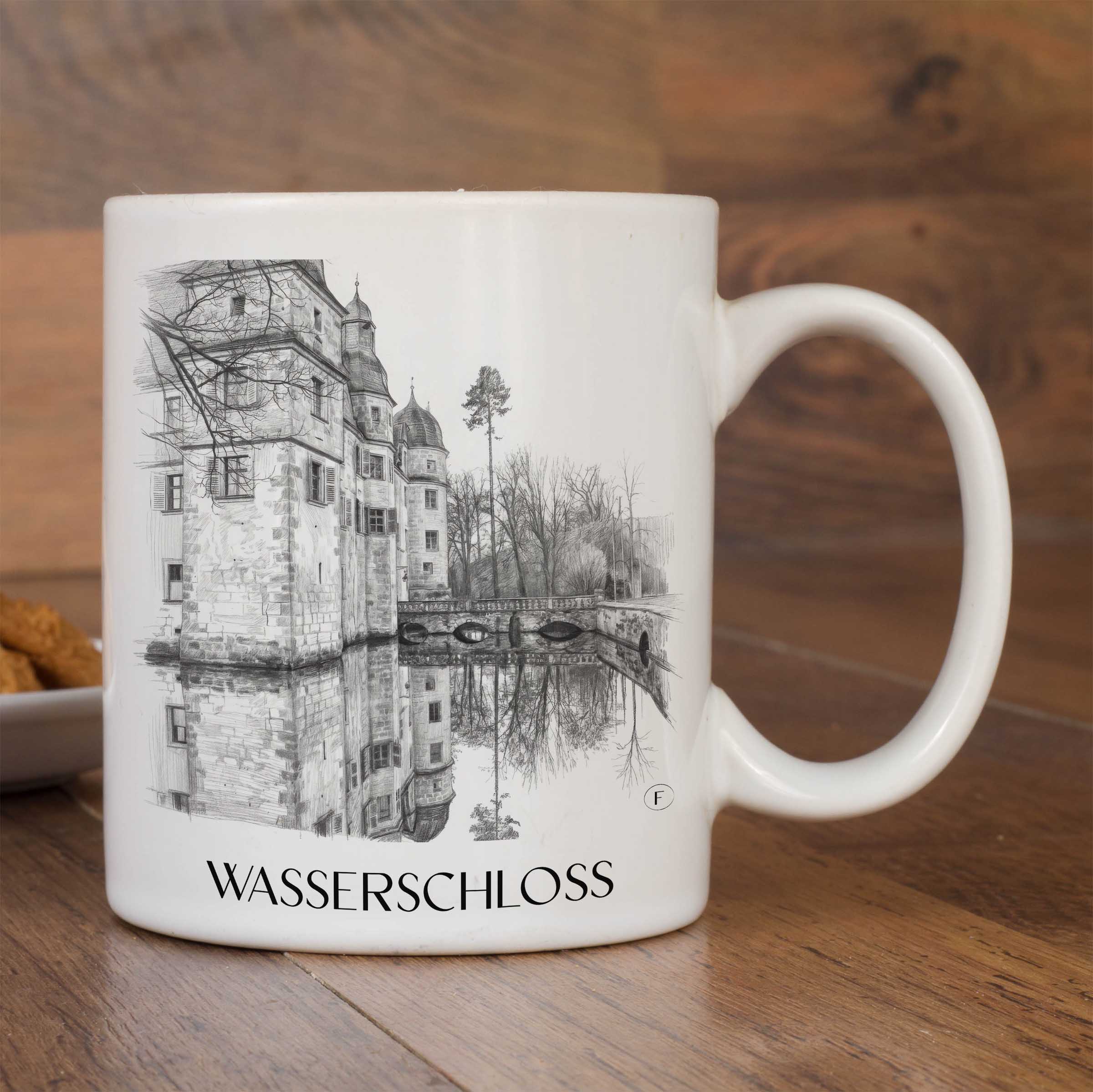 wasserschloss-mitwitz-deutschland-kaffeebecher-bleistift-zeichnung-drawing