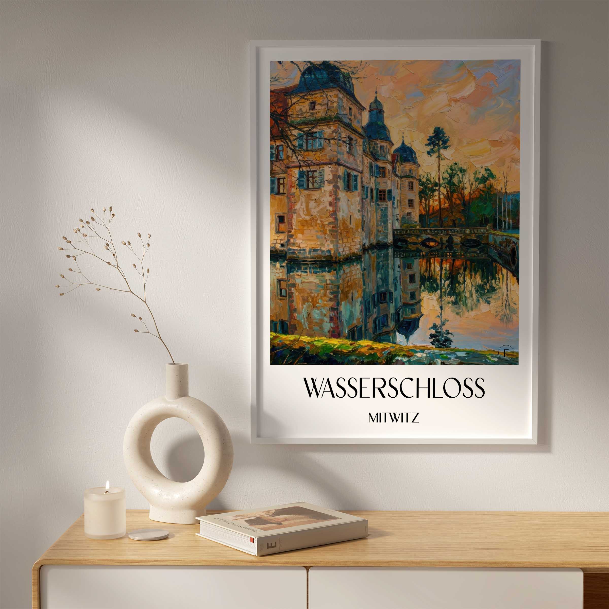 wasserschloss-mitwitz-deutschland-poster-oil-painting-oelgemaelde