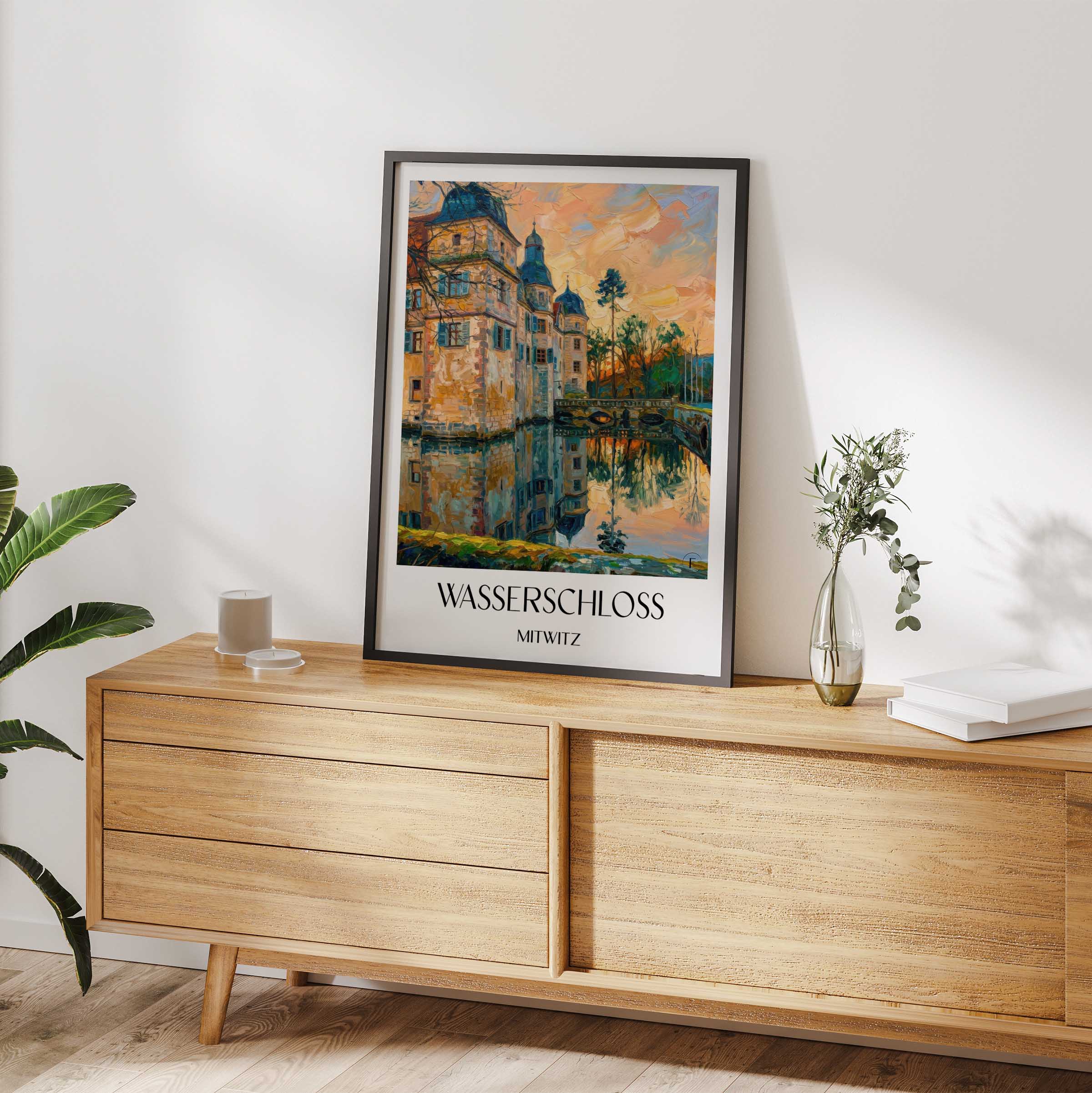 wasserschloss-mitwitz-deutschland-poster-oil-painting-oelgemaelde