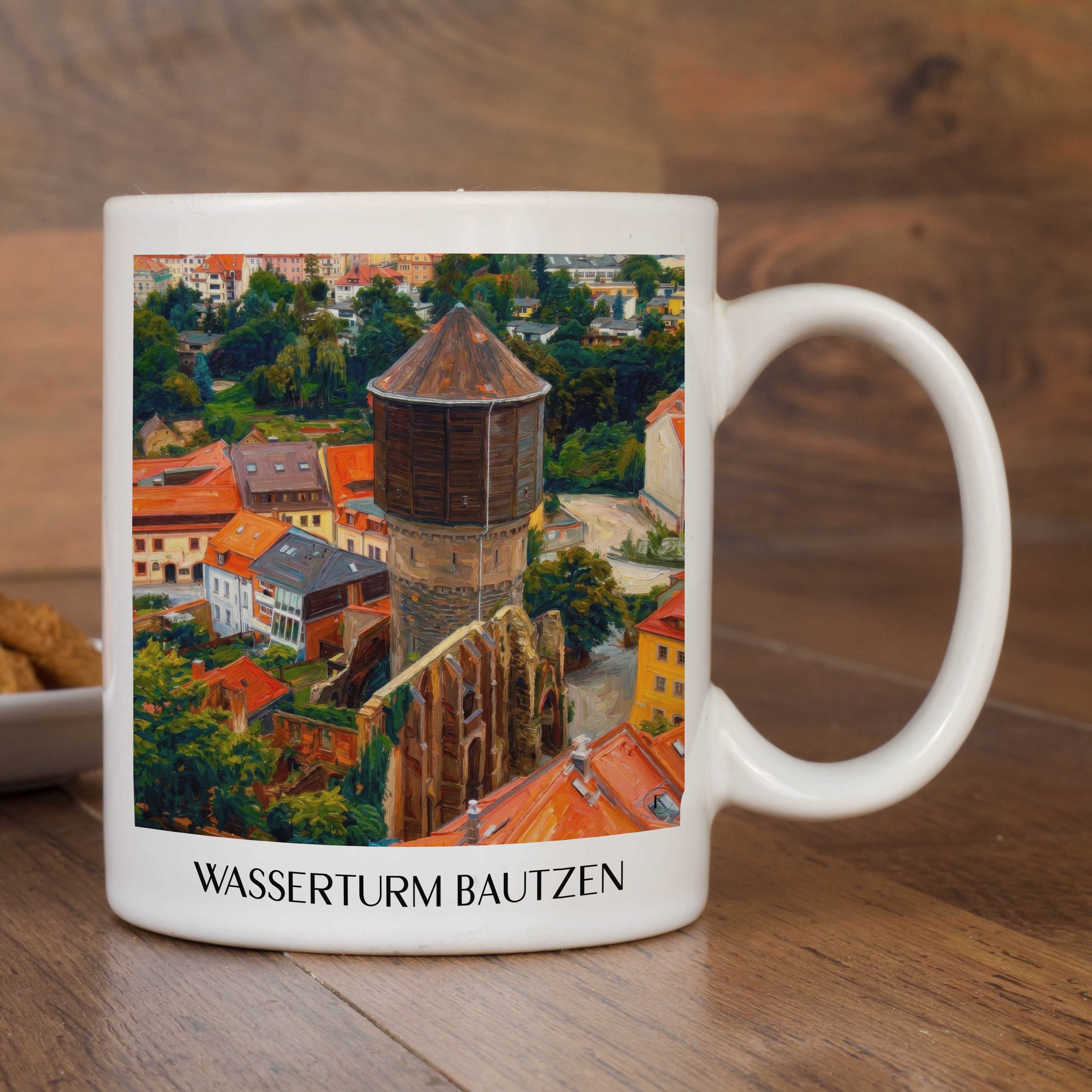 wasserturm-bautzen-deutschland-kaffeebecher-oil-painting-oelgemaelde