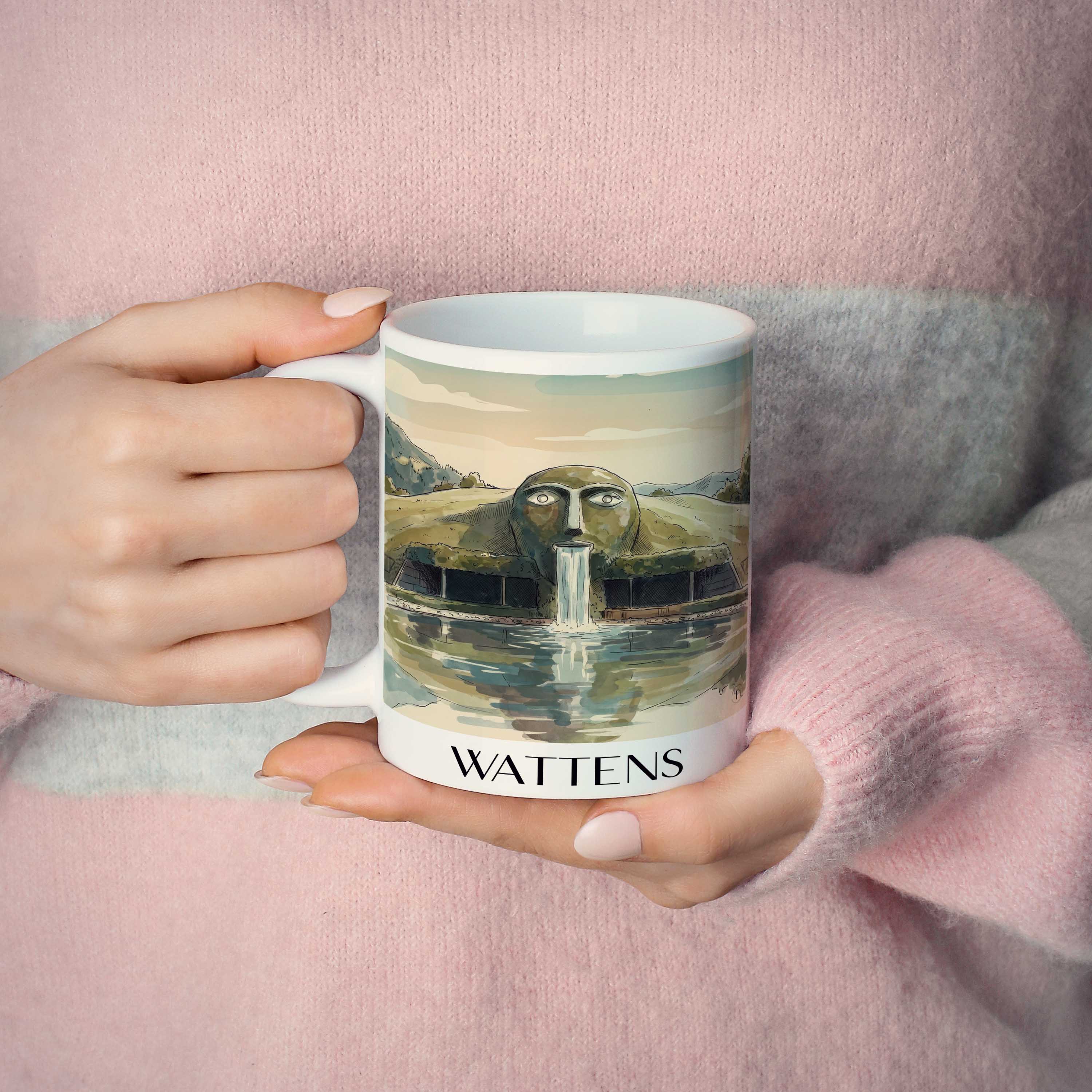 wattens-tirol-österreich-kaffeebecher-aquarell