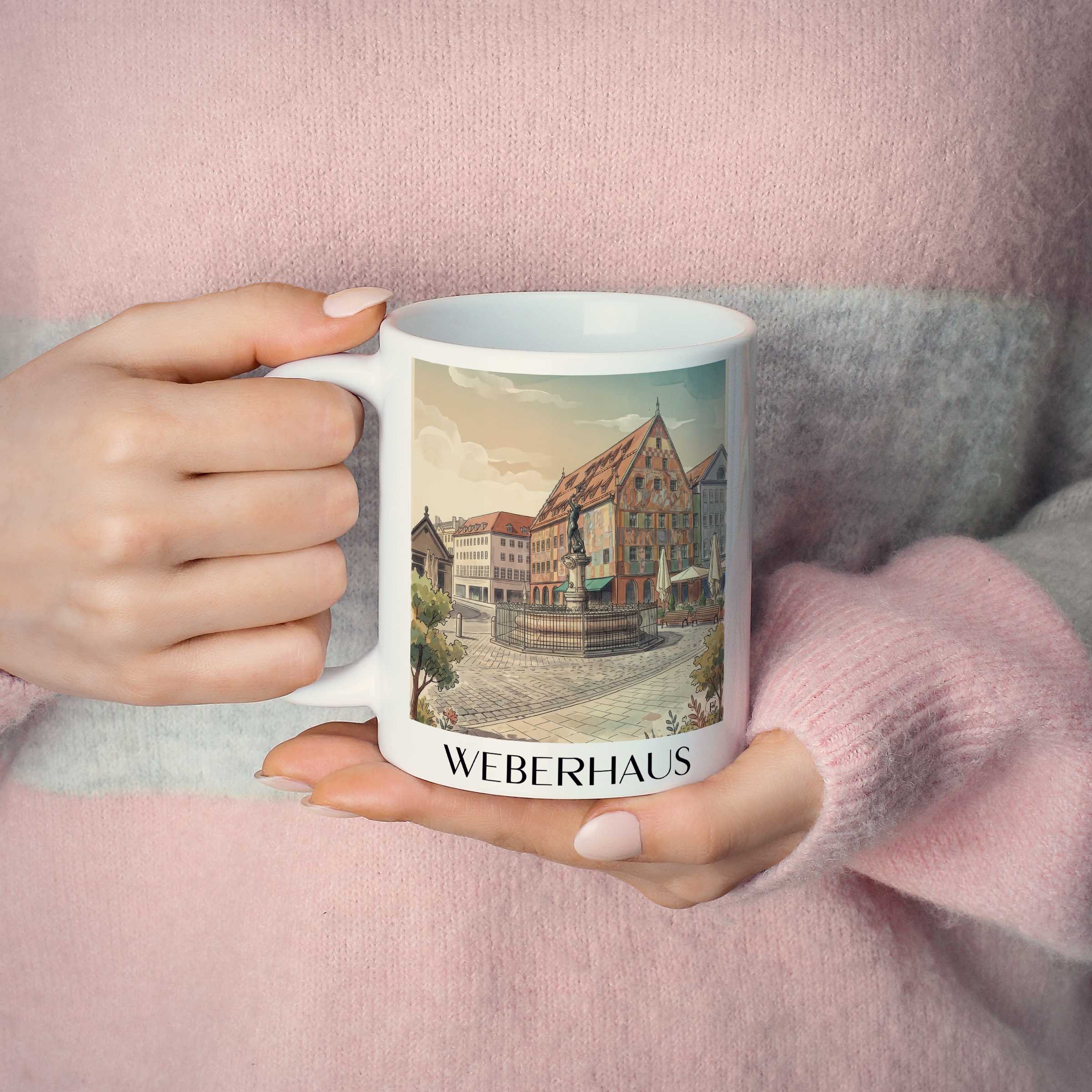 weberhaus-augsburg-deutschland-kaffeebecher-aquarell
