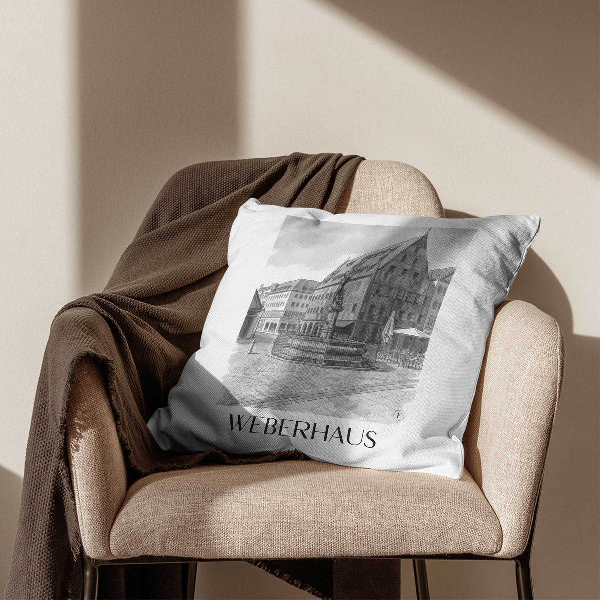 weberhaus-augsburg-deutschland-kissenbezug-aquarell-schwarz-weiss