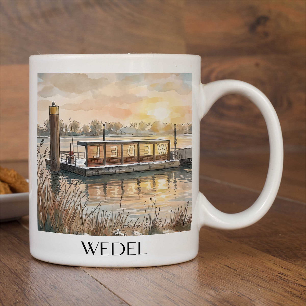 wedel-unterelbe-deutschland-kaffeebecher-aquarell