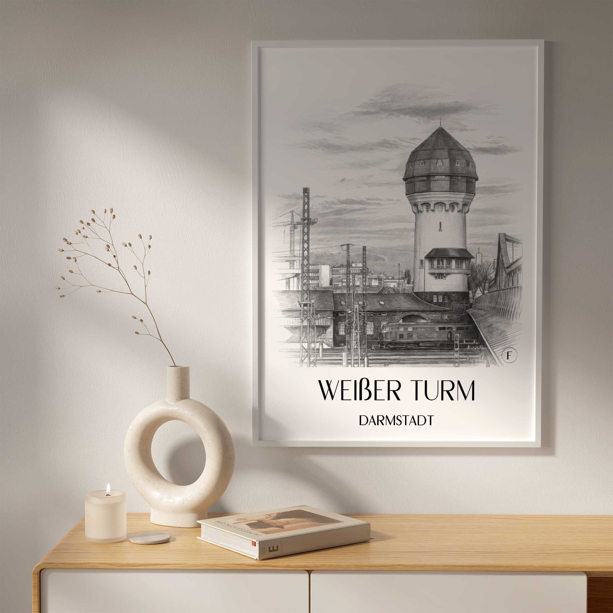weißer-turm-darmstadt-deutschland-poster-bleistift-zeichnung-drawing