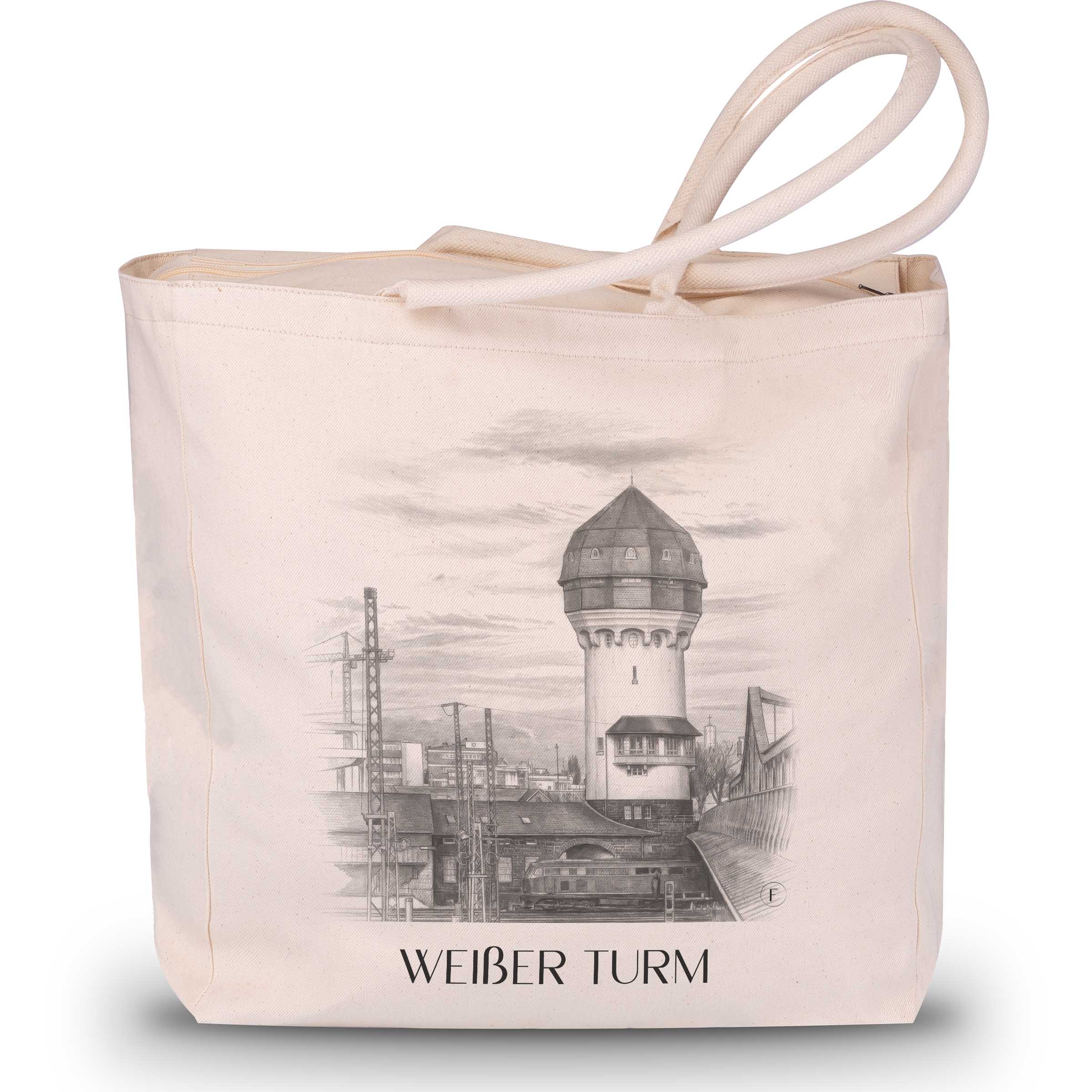 weißer-turm-darmstadt-deutschland-einkaufstasche-bleistift-zeichnung-drawing