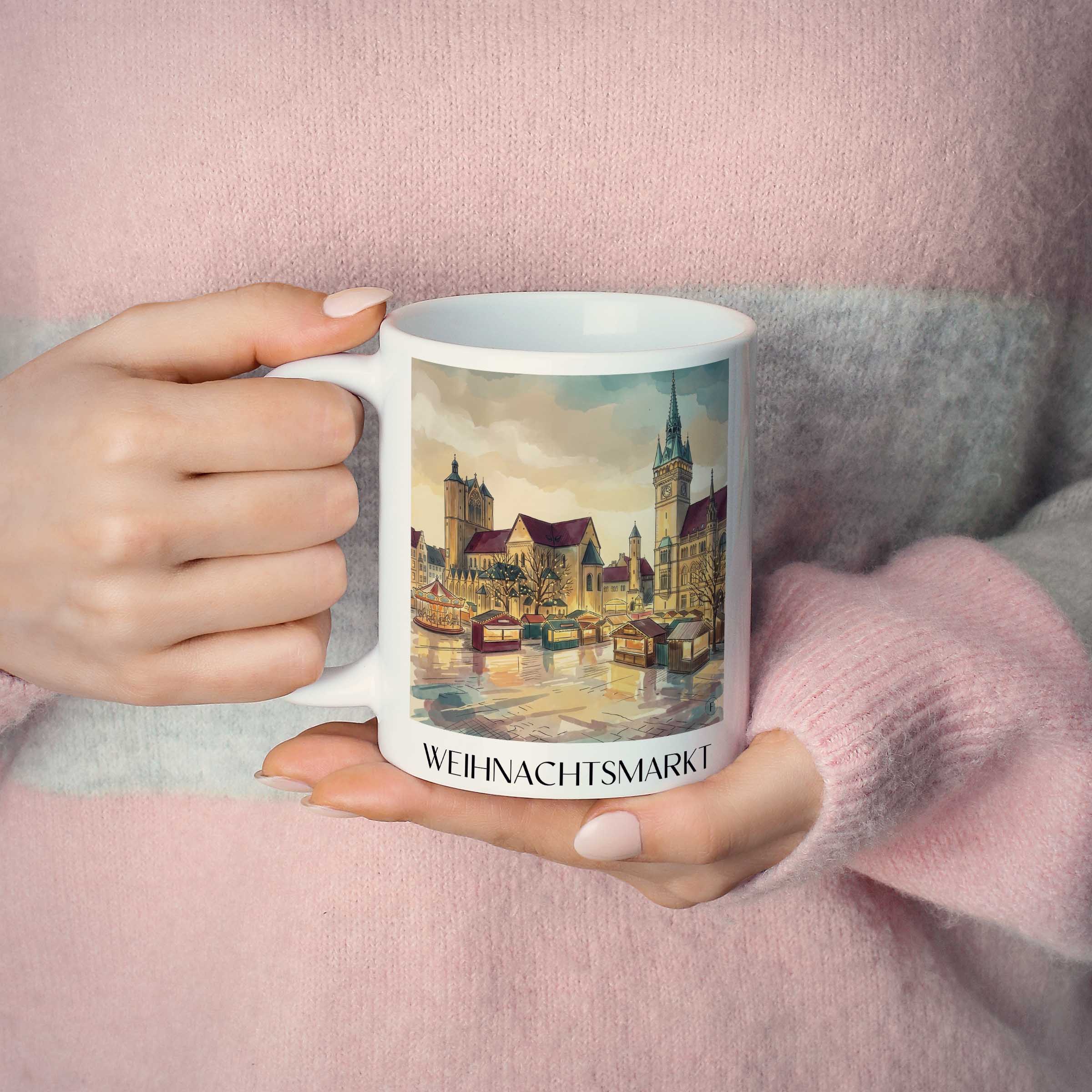 weihnachtsmarkt-braunschweig-deutschland-kaffeebecher-aquarell