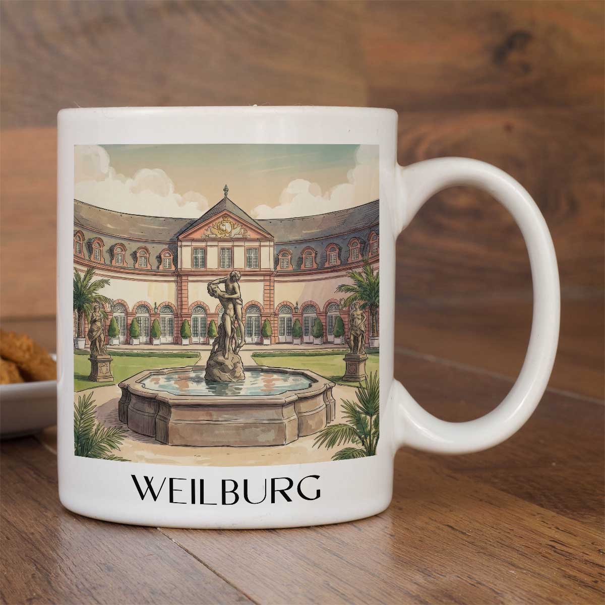 weilburg-lahntal-deutschland-kaffeebecher-aquarell