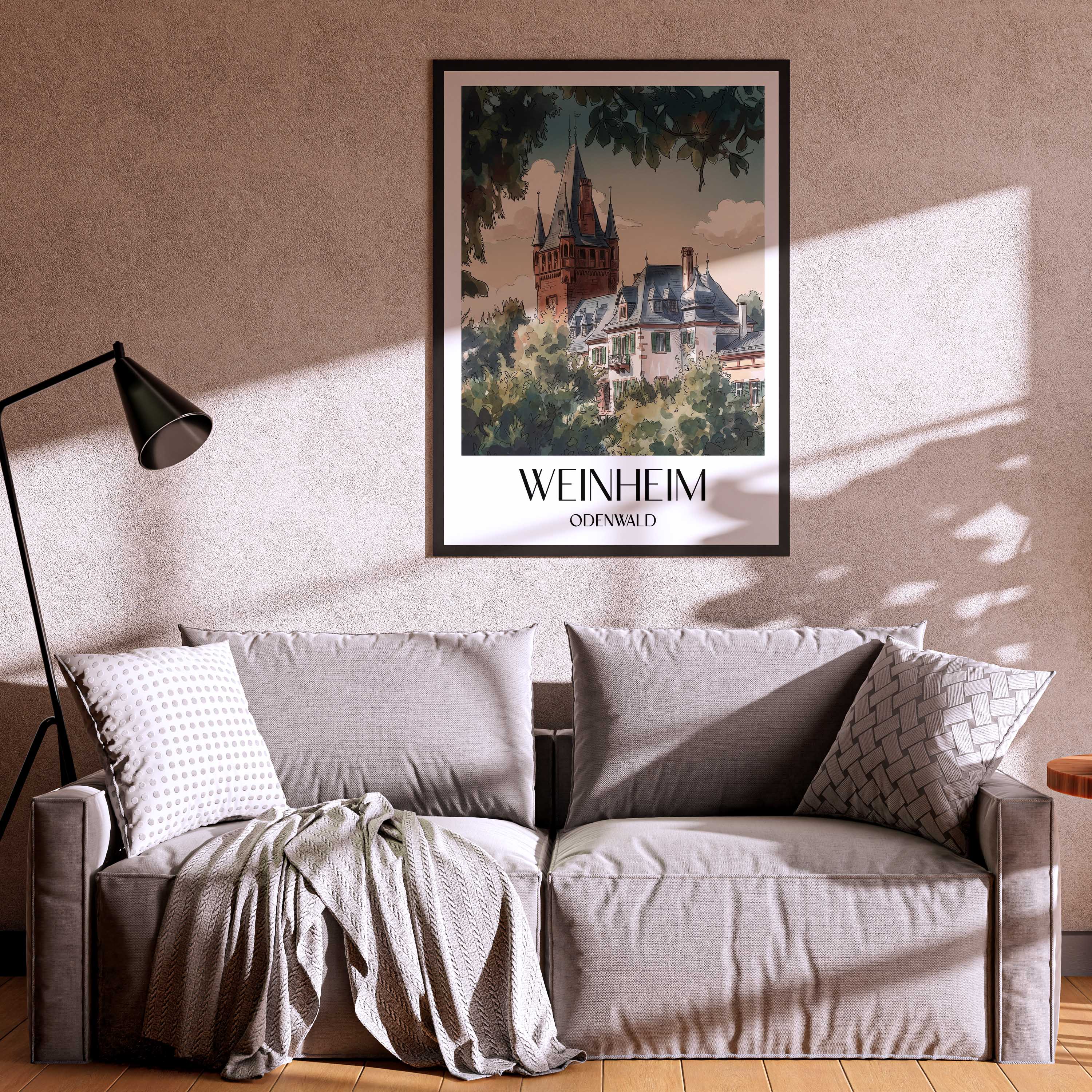 weinheim-odenwald-deutschland-poster-aquarell