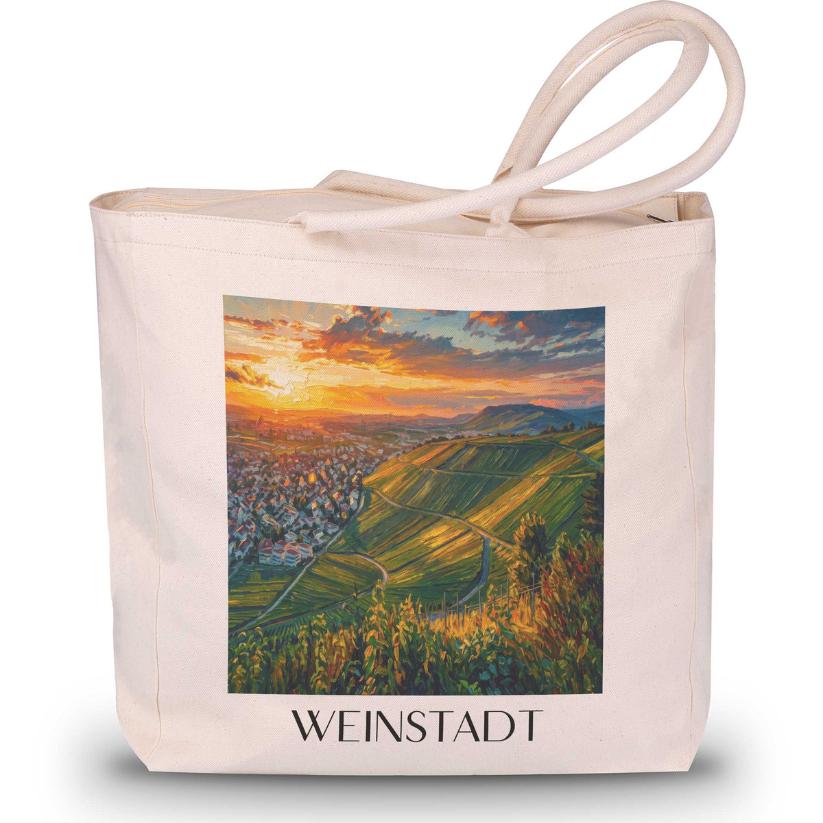 weinstadt-remstal-deutschland-einkaufstasche-oil-painting-oelgemaelde