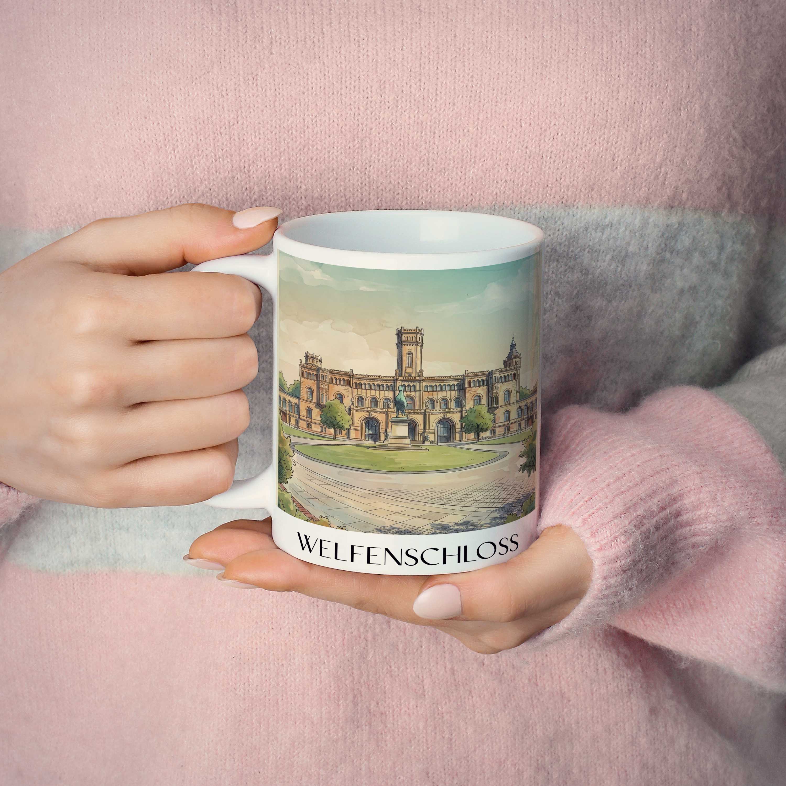 welfenschloss-hannover-deutschland-kaffeebecher-aquarell