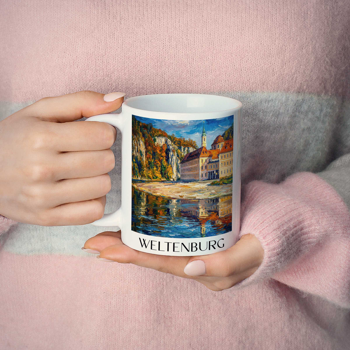 weltenburg-altmühltal-deutschland-kaffeebecher-oil-painting-oelgemaelde