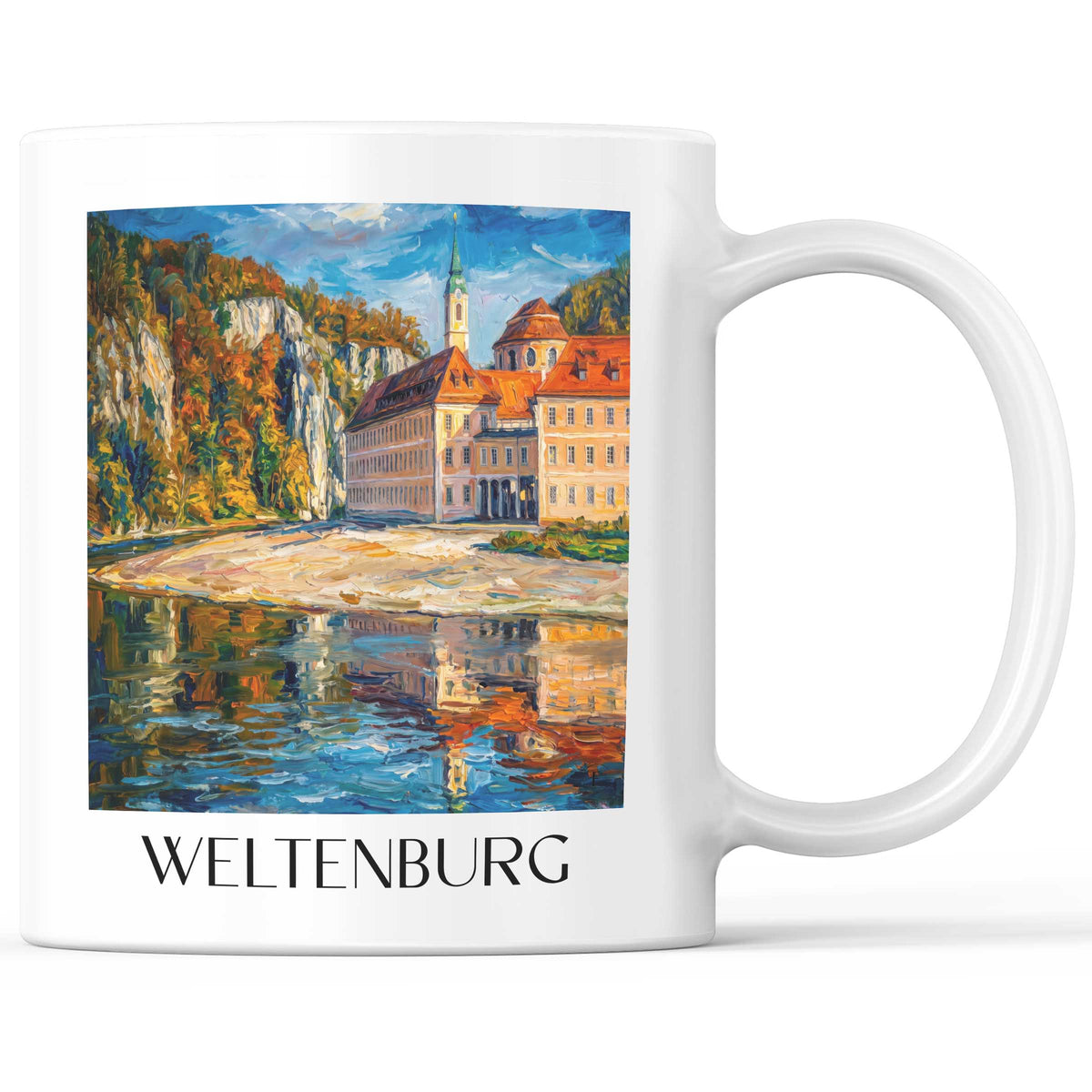 weltenburg-altmühltal-deutschland-kaffeebecher-oil-painting-oelgemaelde