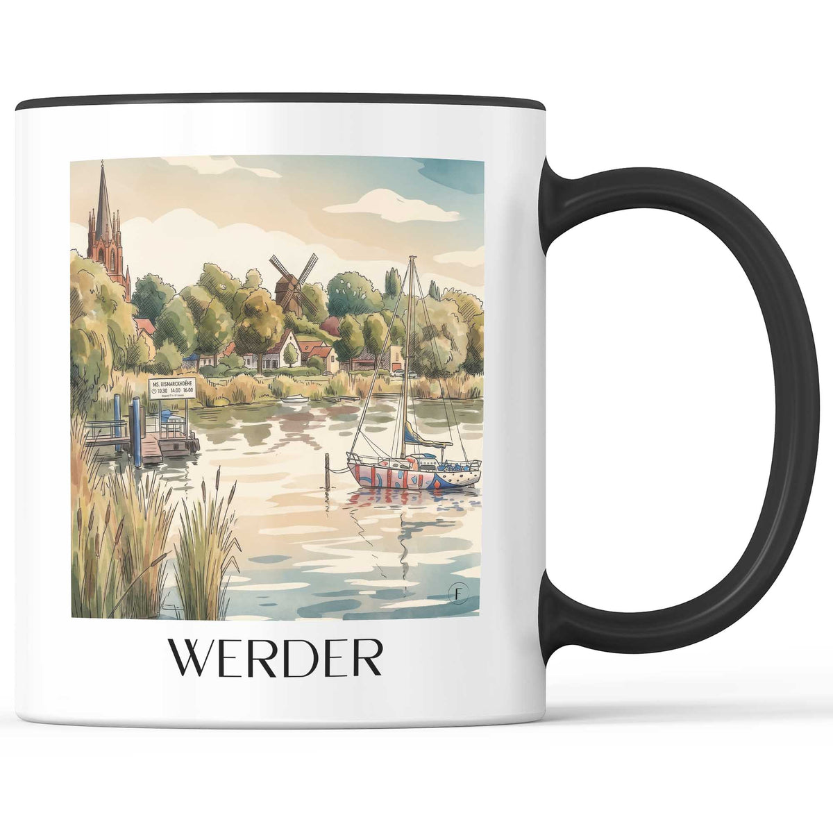 werder-(havel)-havelland-deutschland-kaffeebecher-aquarell