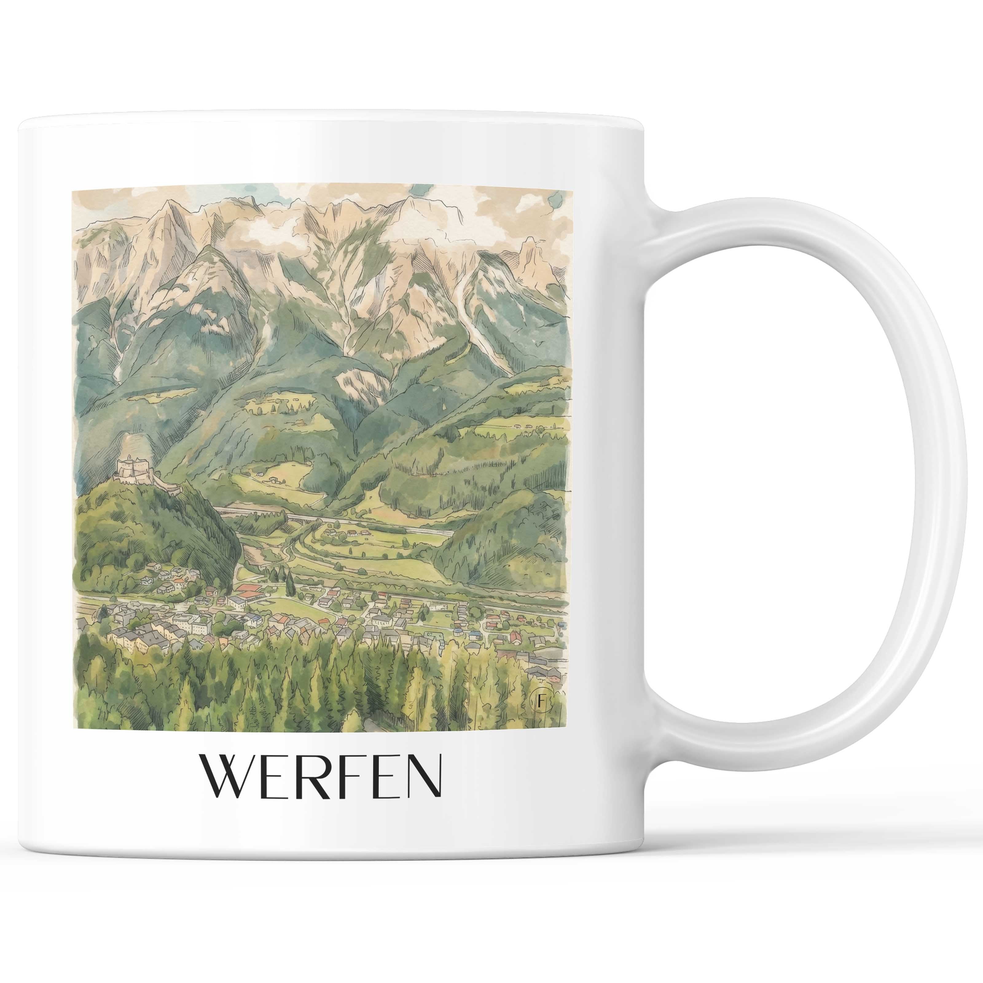 werfen-österreich-österreich-kaffeebecher-aquarell