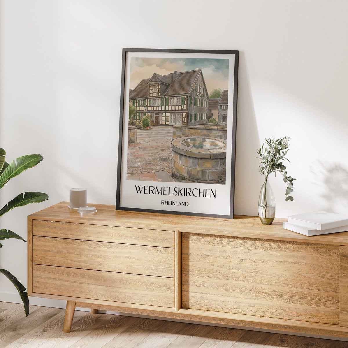 wermelskirchen-rheinland-deutschland-poster-aquarell