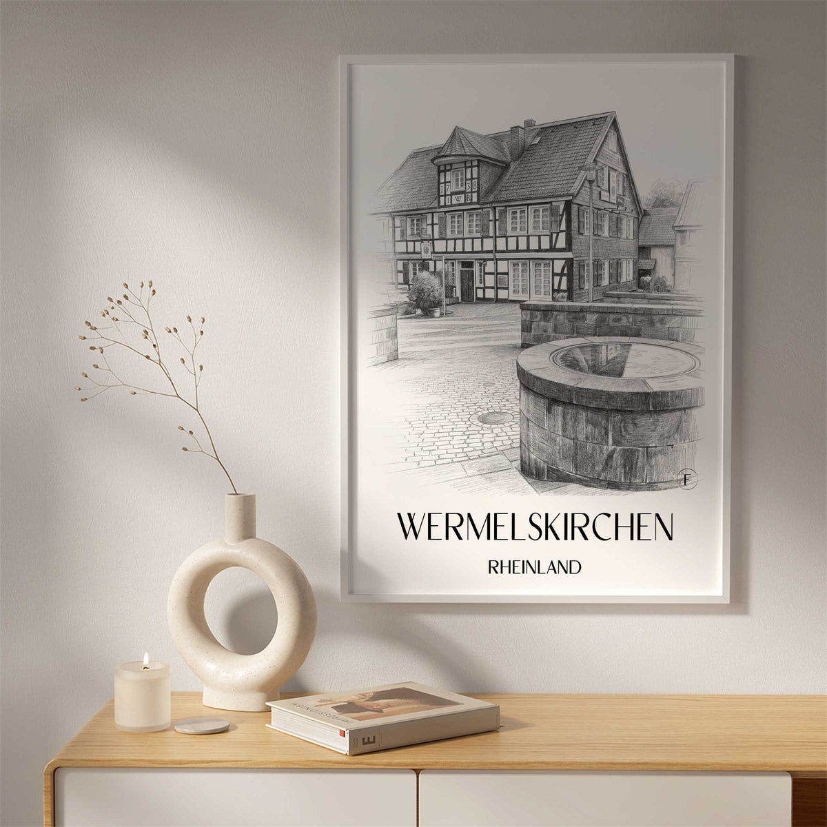 wermelskirchen-rheinland-deutschland-poster-bleistift-zeichnung-drawing