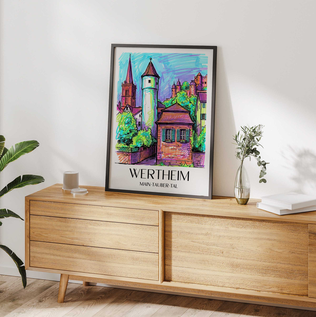 wertheim-main-tauber-tal-deutschland-poster-graffiti