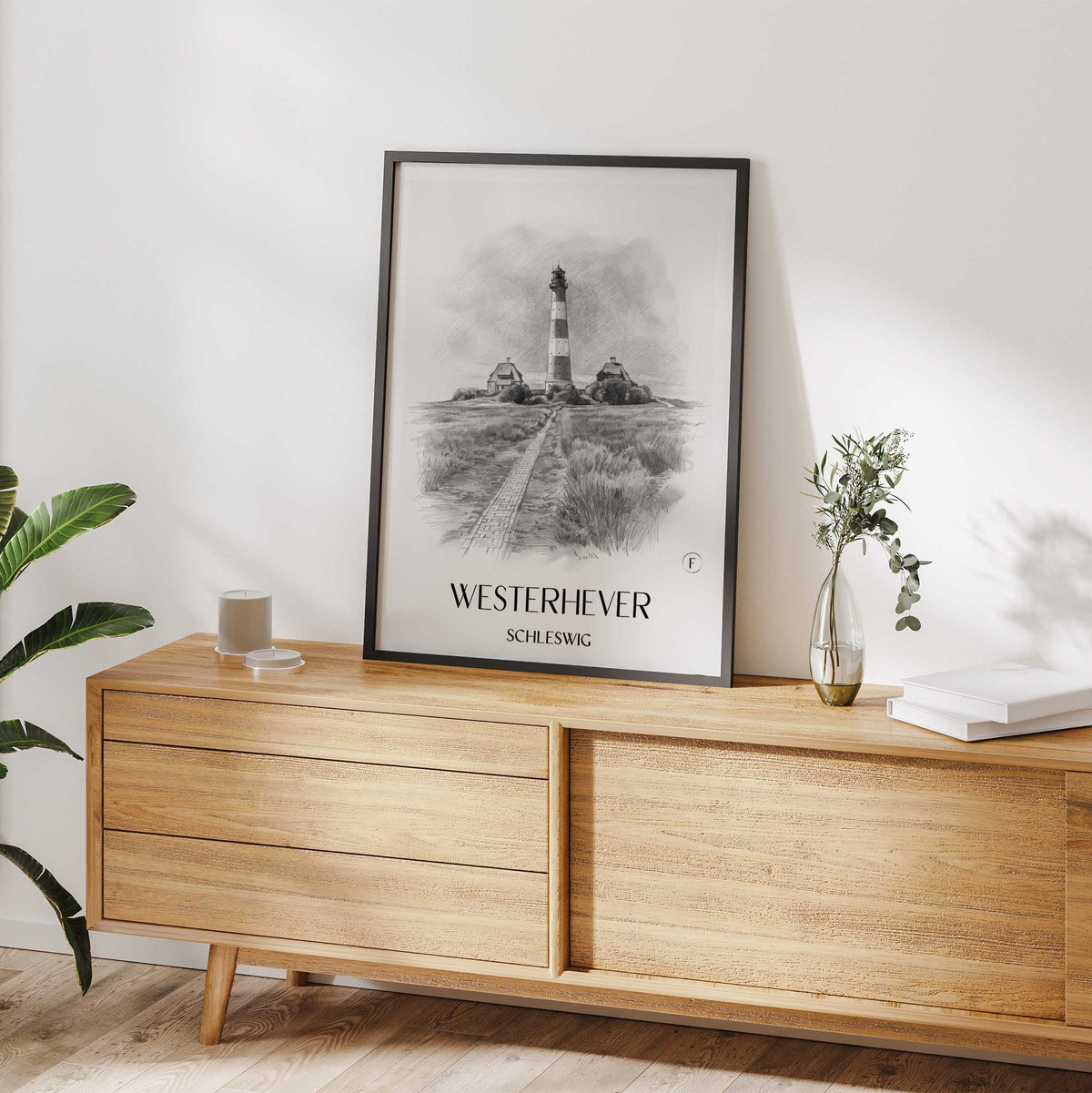 westerhever-schleswig-deutschland-poster-bleistift-zeichnung-drawing