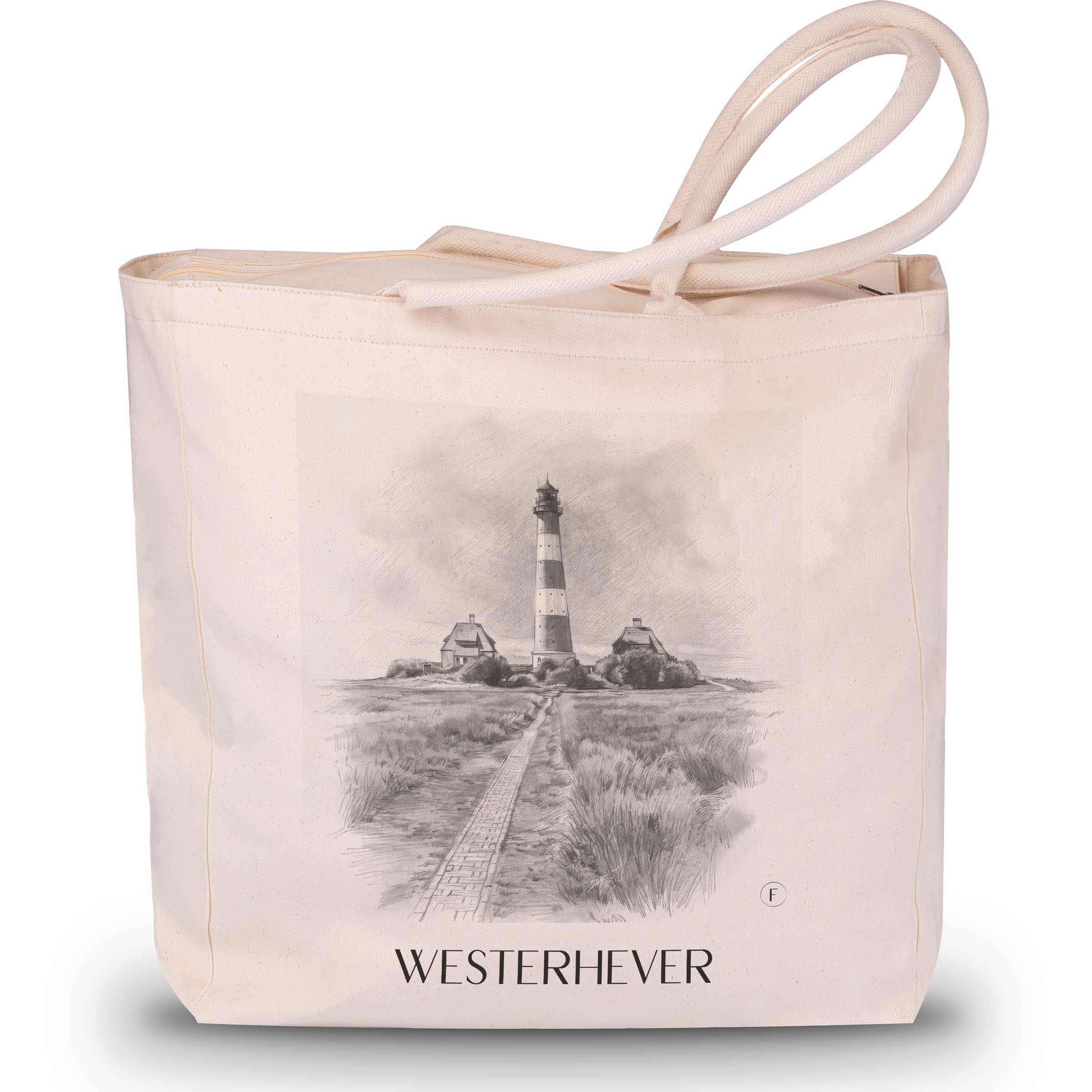 westerhever-schleswig-deutschland-einkaufstasche-bleistift-zeichnung-drawing